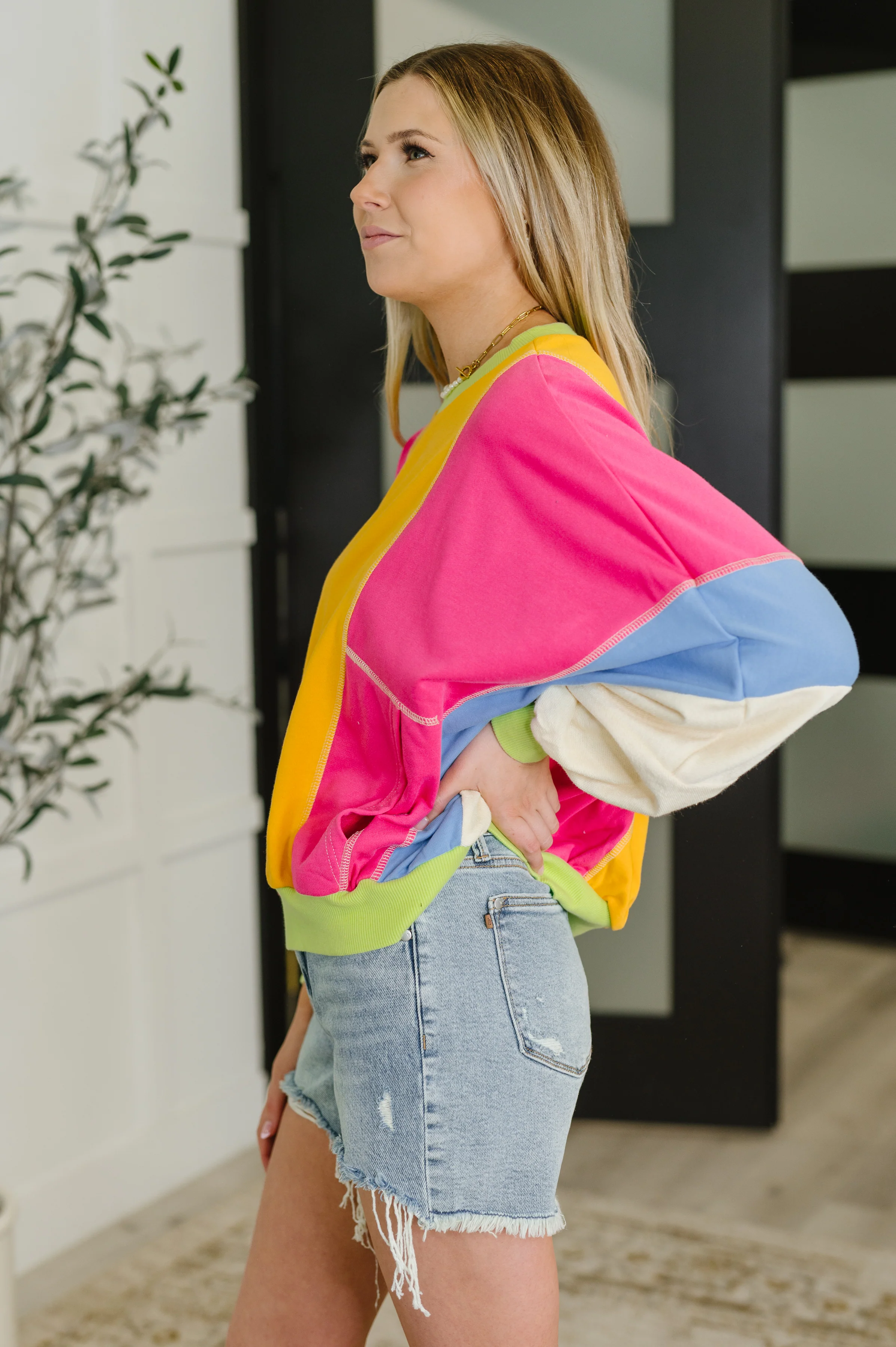 Blockbuster Color Block Pullover in Bright - 1/19/2026 - Image 5