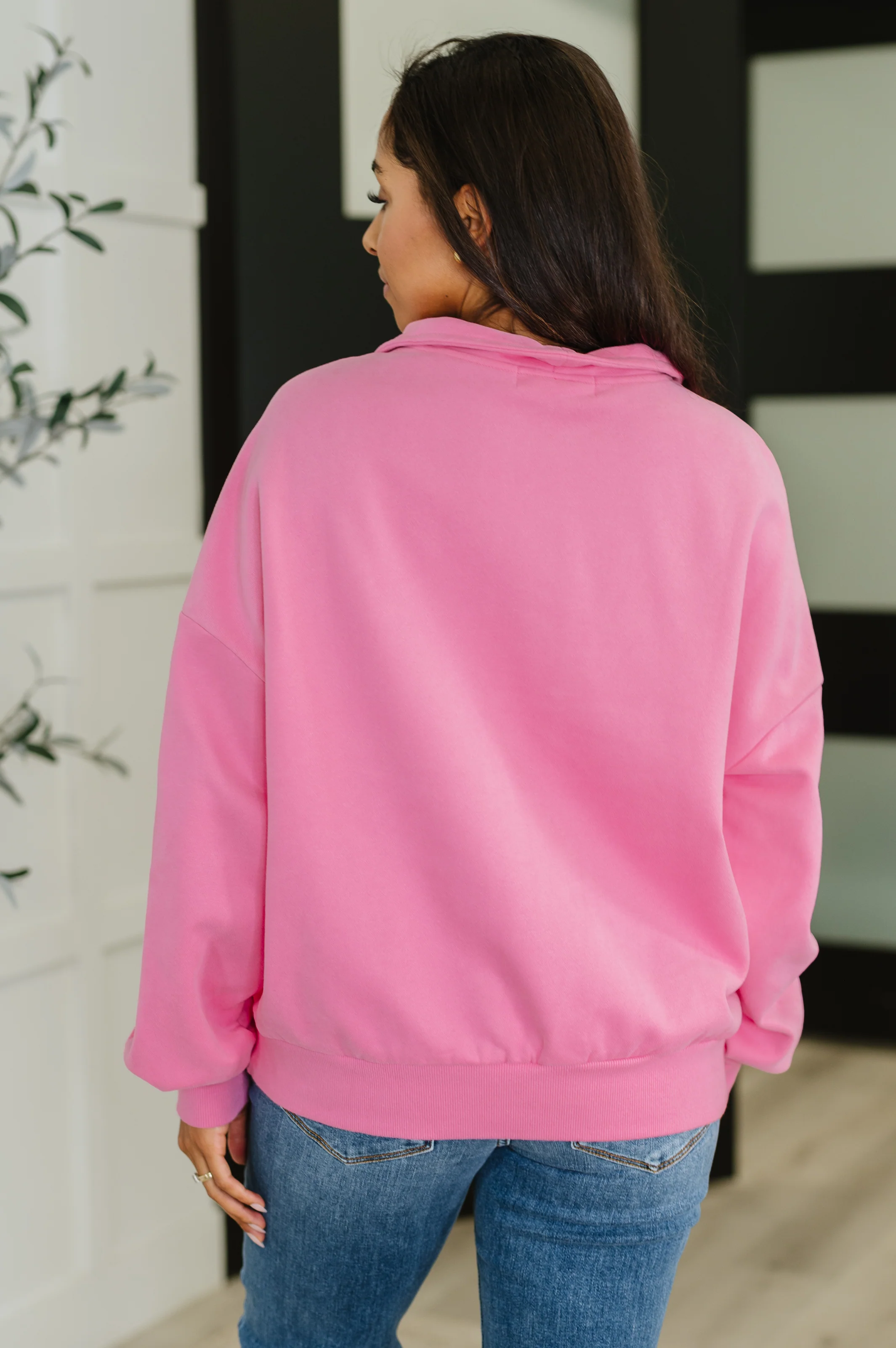 Bonbon Delight Half Zip Pullover in Pink - 9/9/2025 - Image 5