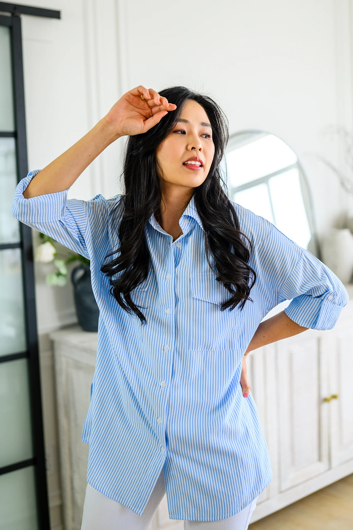 Borrowed Forever Striped Button Down - 4/18/2023 - Image 10
