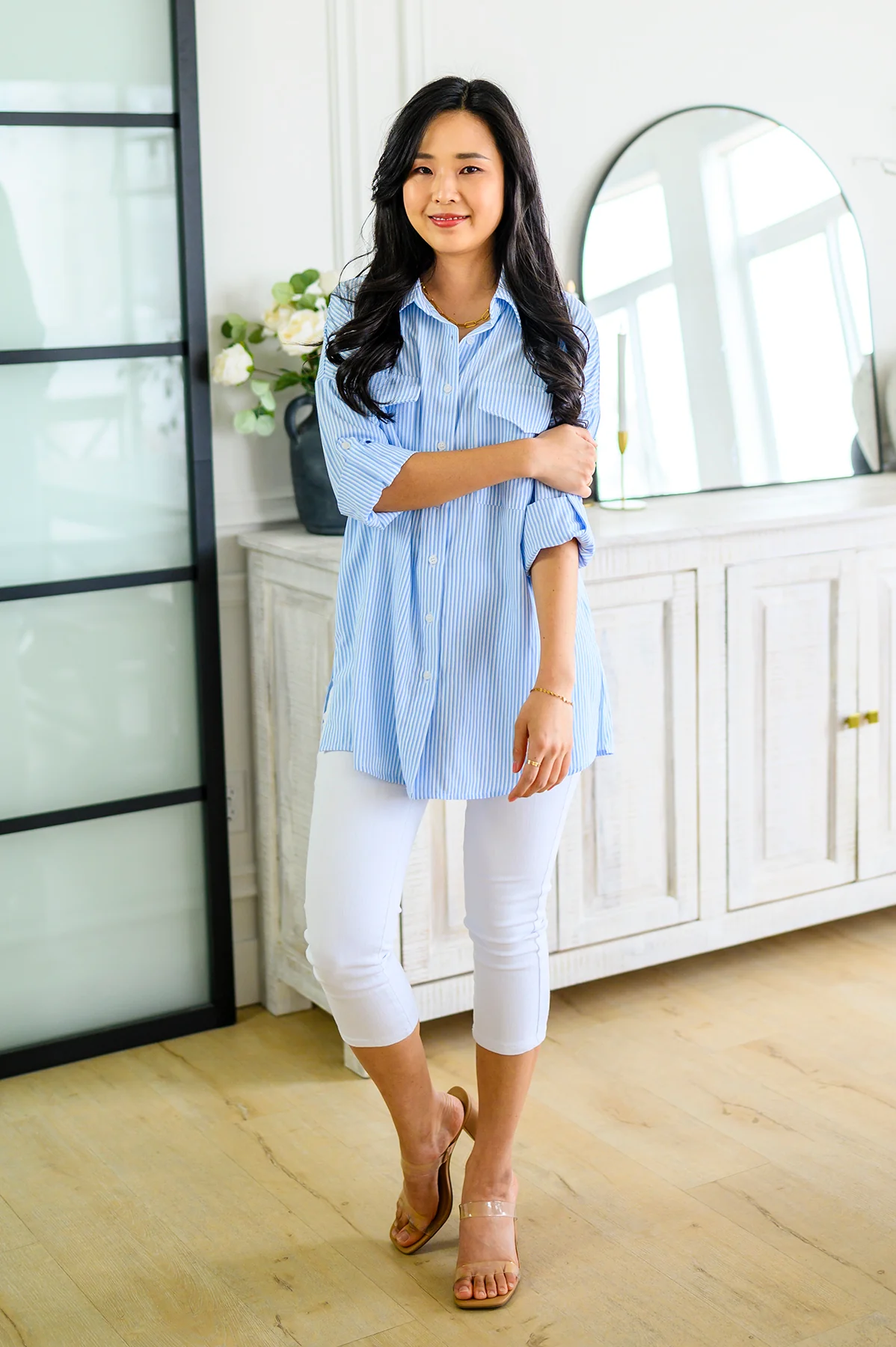 Borrowed Forever Striped Button Down - 4/18/2023 - Image 9