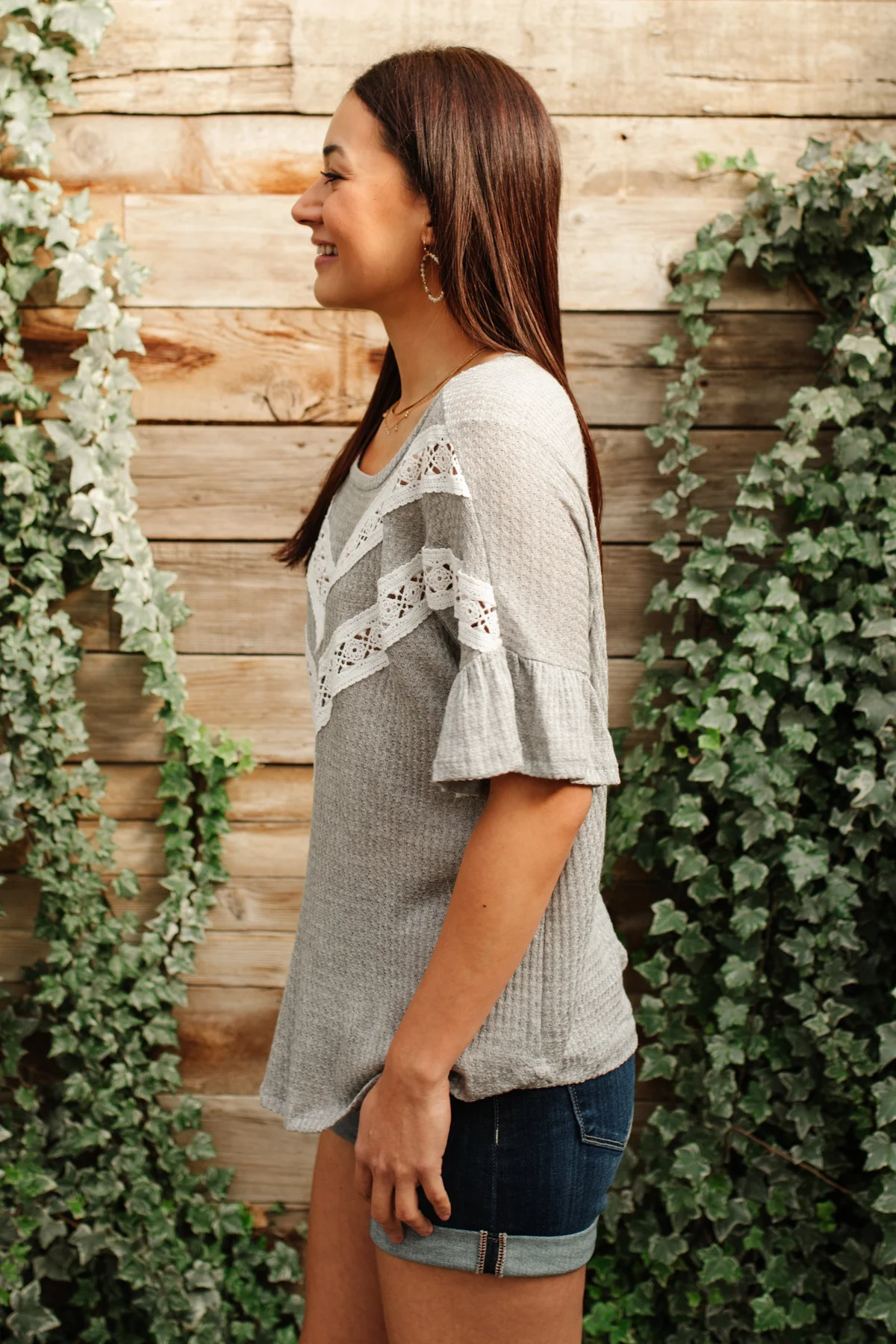 Break Away Top In Gray - 3/22/2022 - Image 10