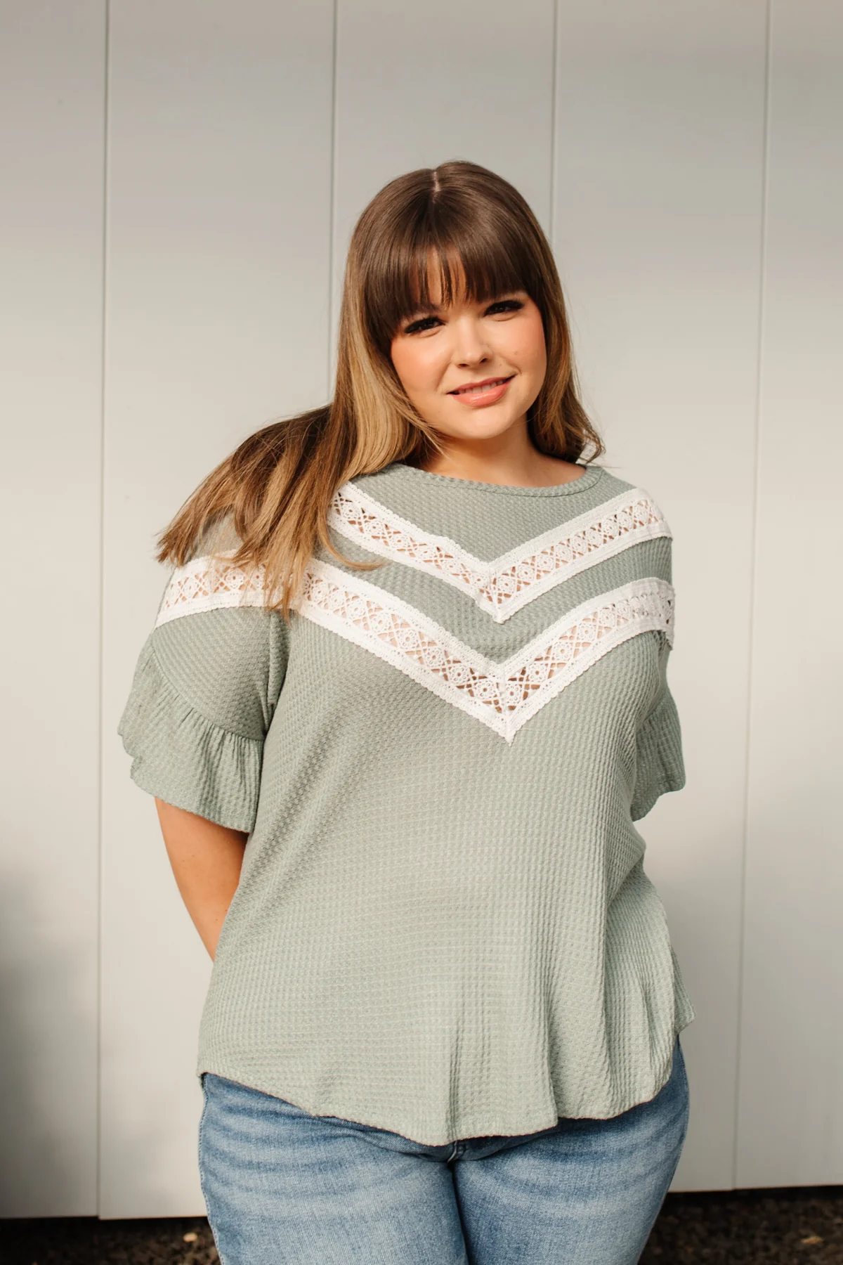 Break Away Top In Sage - 3/22/2022 - Image 10