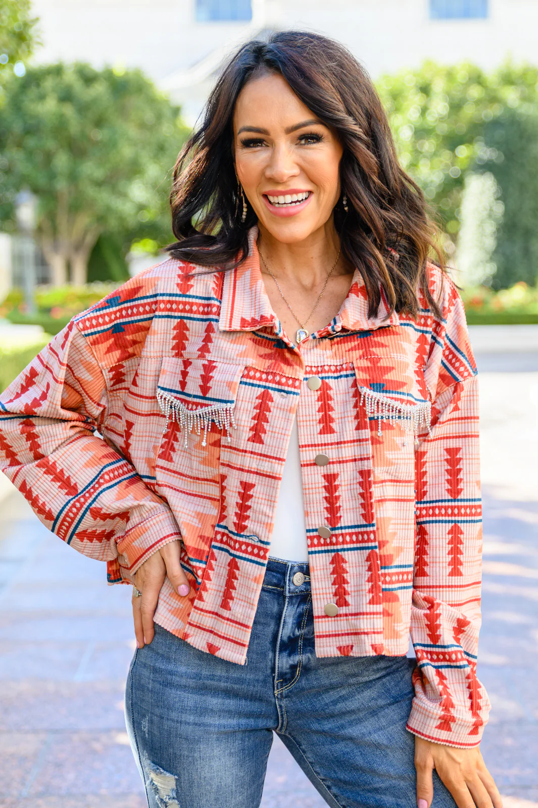 Breaking Free Western Print Jacket - 10/25/2022