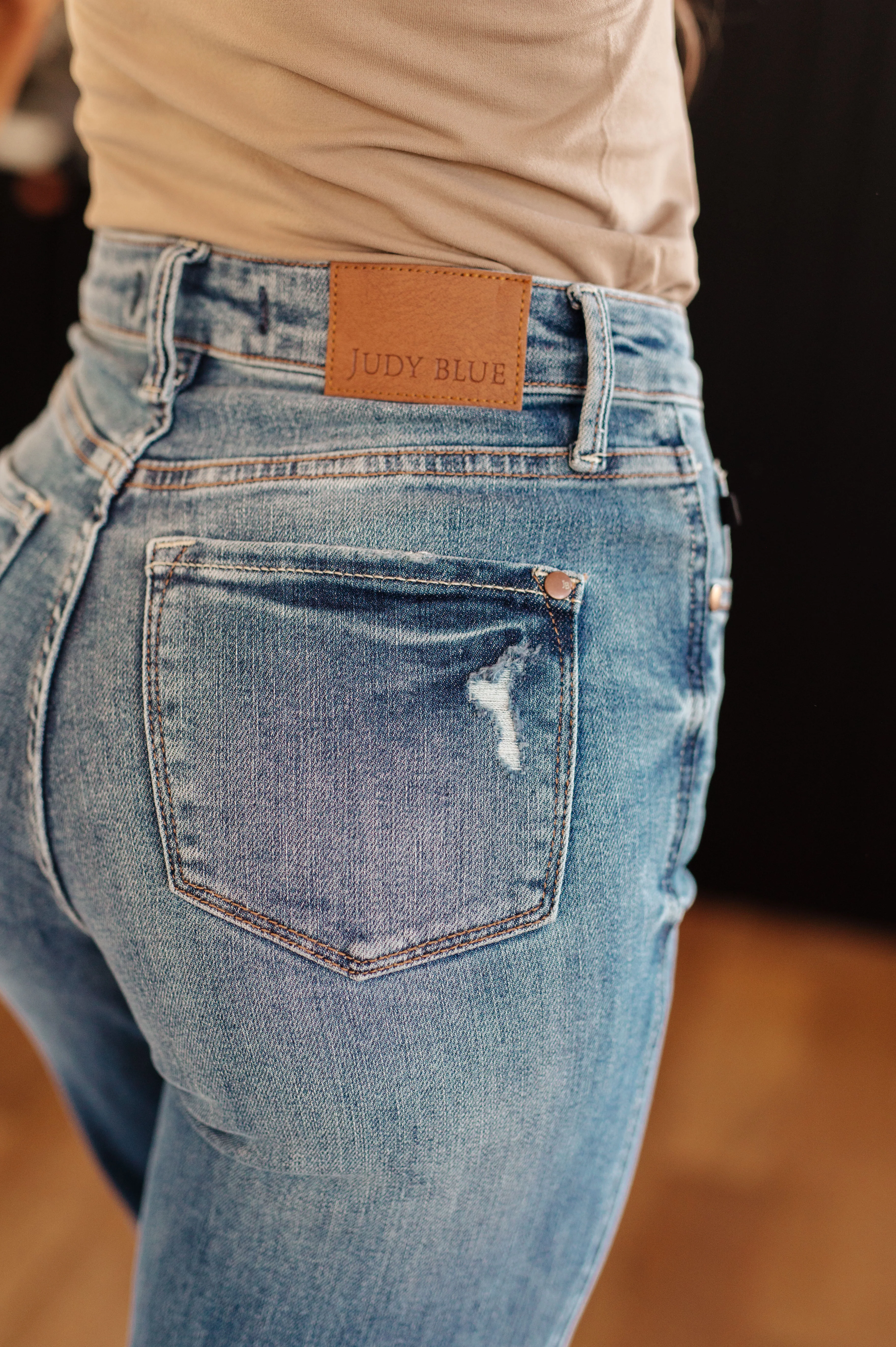 Bree High Rise Control Top Distressed Straight Jeans - 12/13/2023 - Image 10