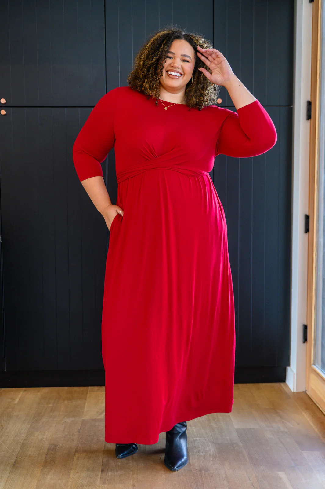 Bri Maxi Dress in Red - 11/18/2021 - Image 3