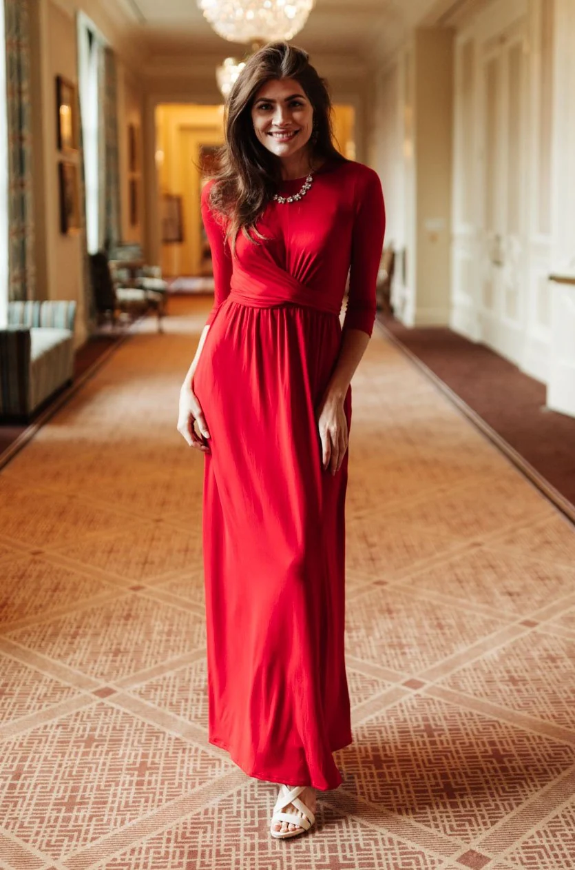 Bri Maxi Dress in Red - 11/18/2021 - Image 7