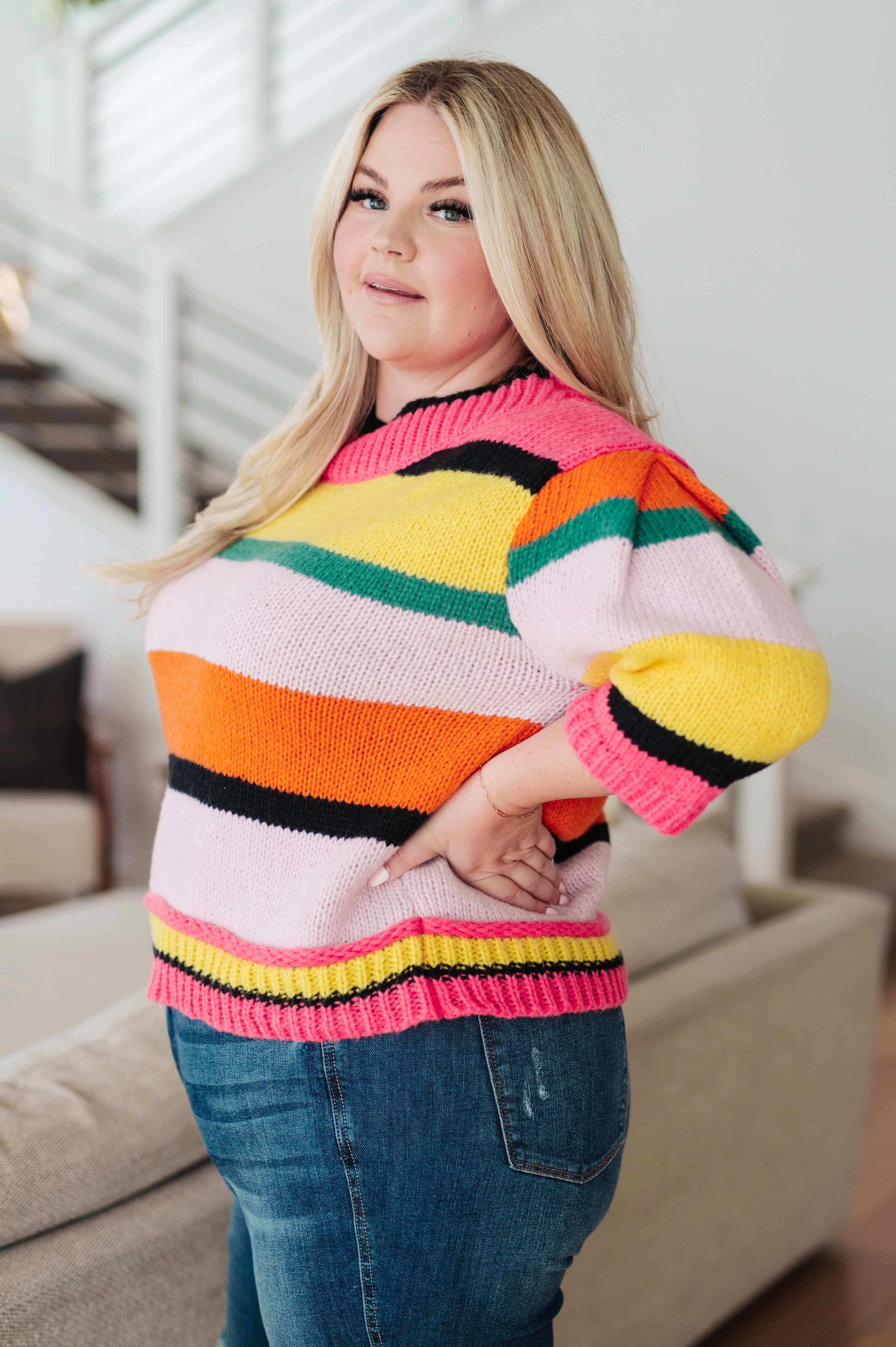 Bright Side Striped Sweater - 8/9/2024 - Image 5