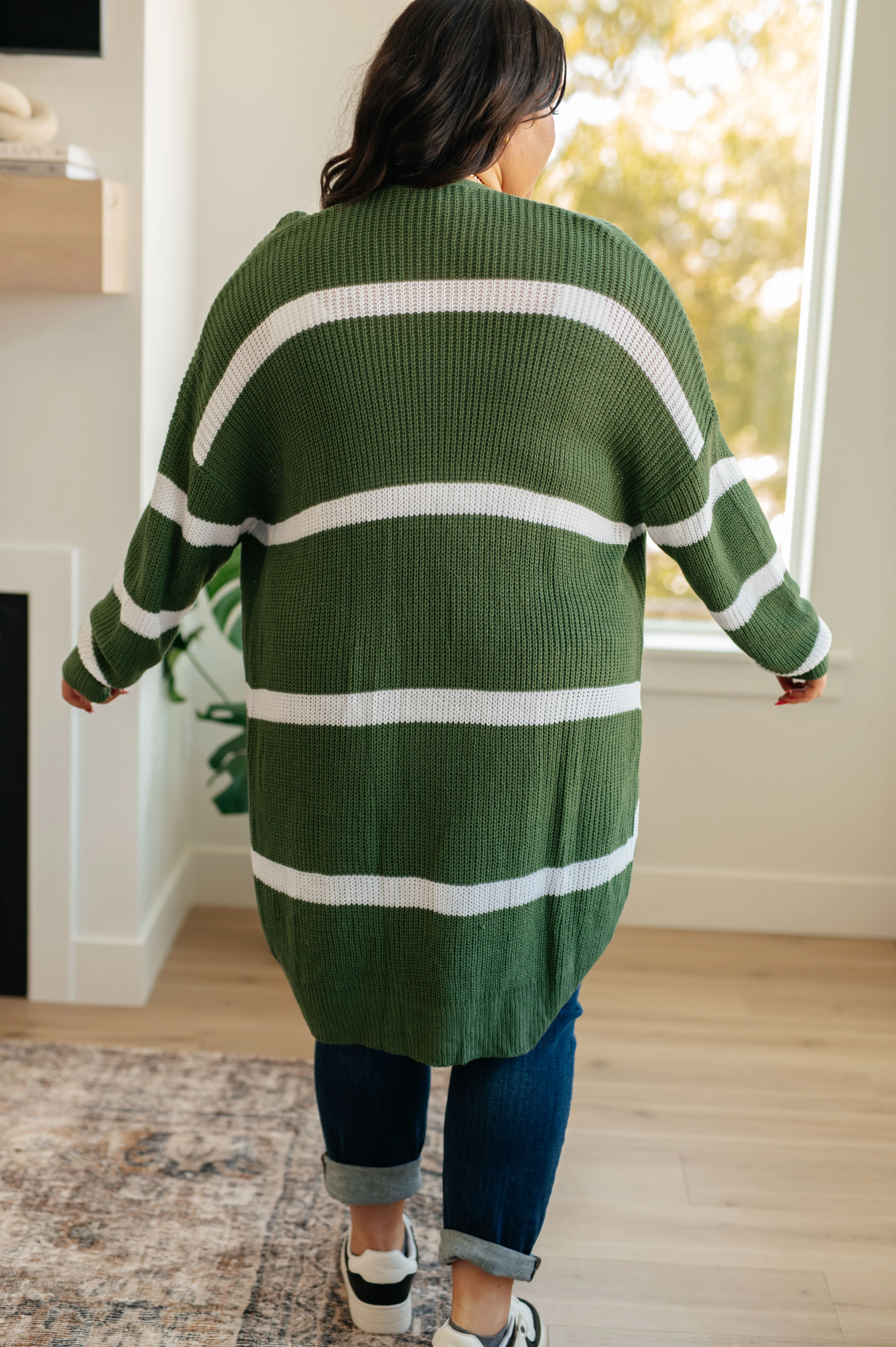 Brighter is Better Striped Cardigan in Green- 11/30/2023 - Image 6