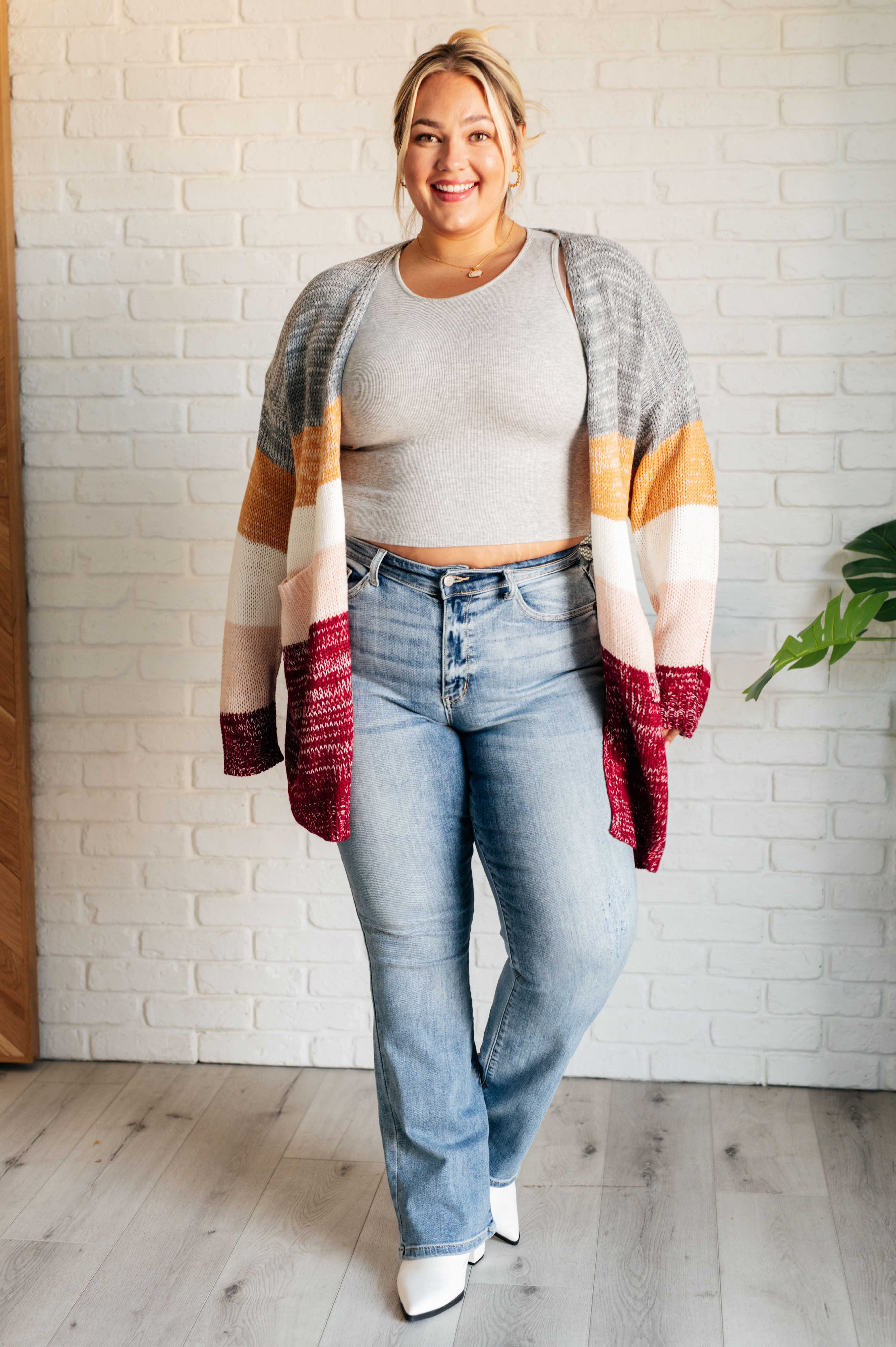 Bring the Warmth Color Block Cardigan - 9/5/2024