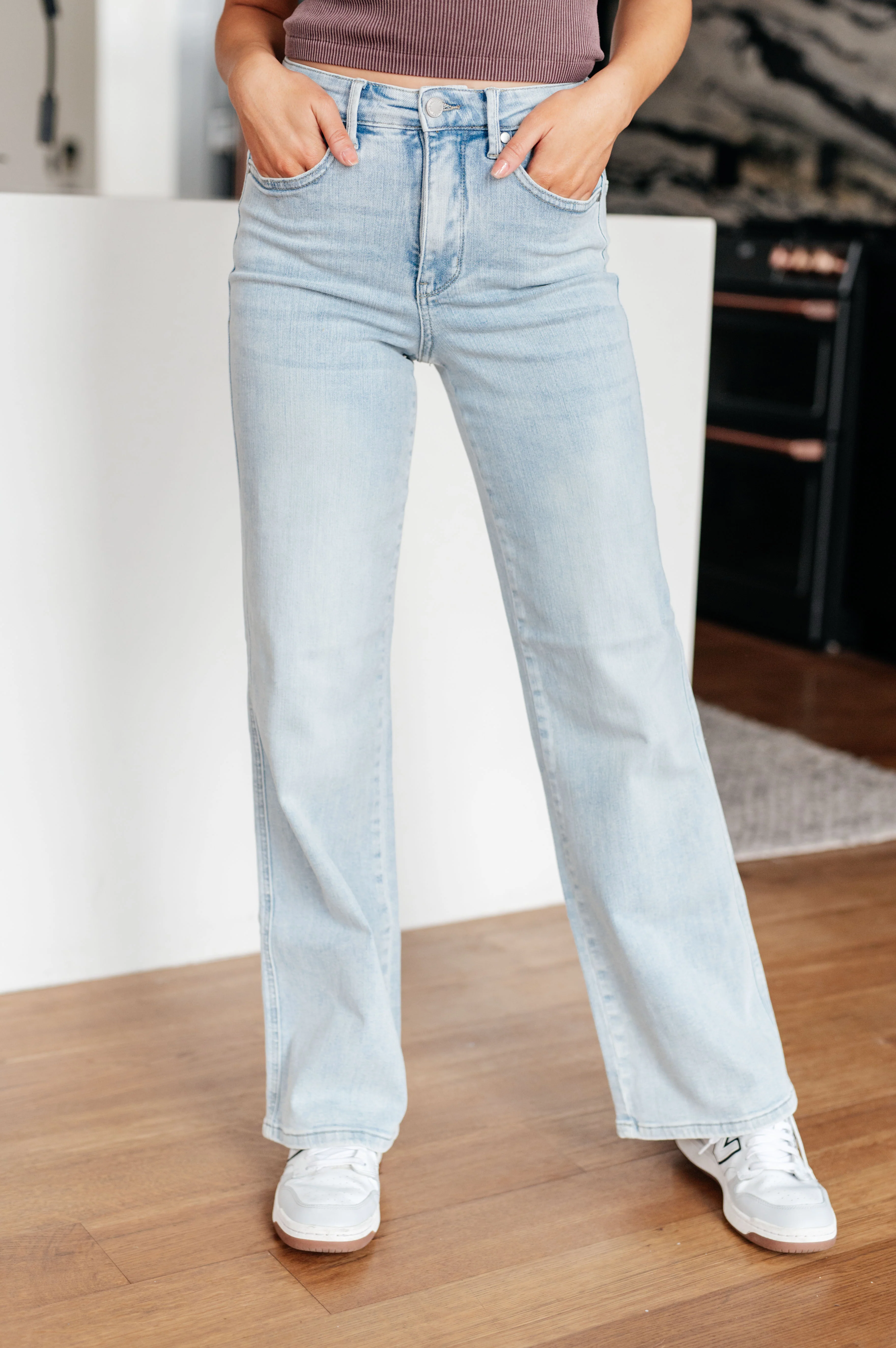 Brooke High Rise Control Top Vintage Wash Straight Jeans - 1/3/2024 - Image 4