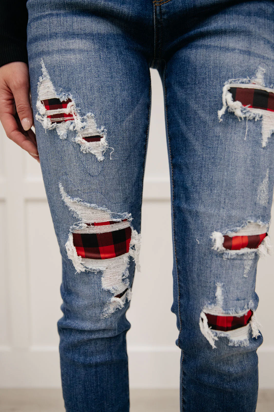 Buffalo Plaid Peek-A-Boo Skinnies - 11/9/2021 - Image 5