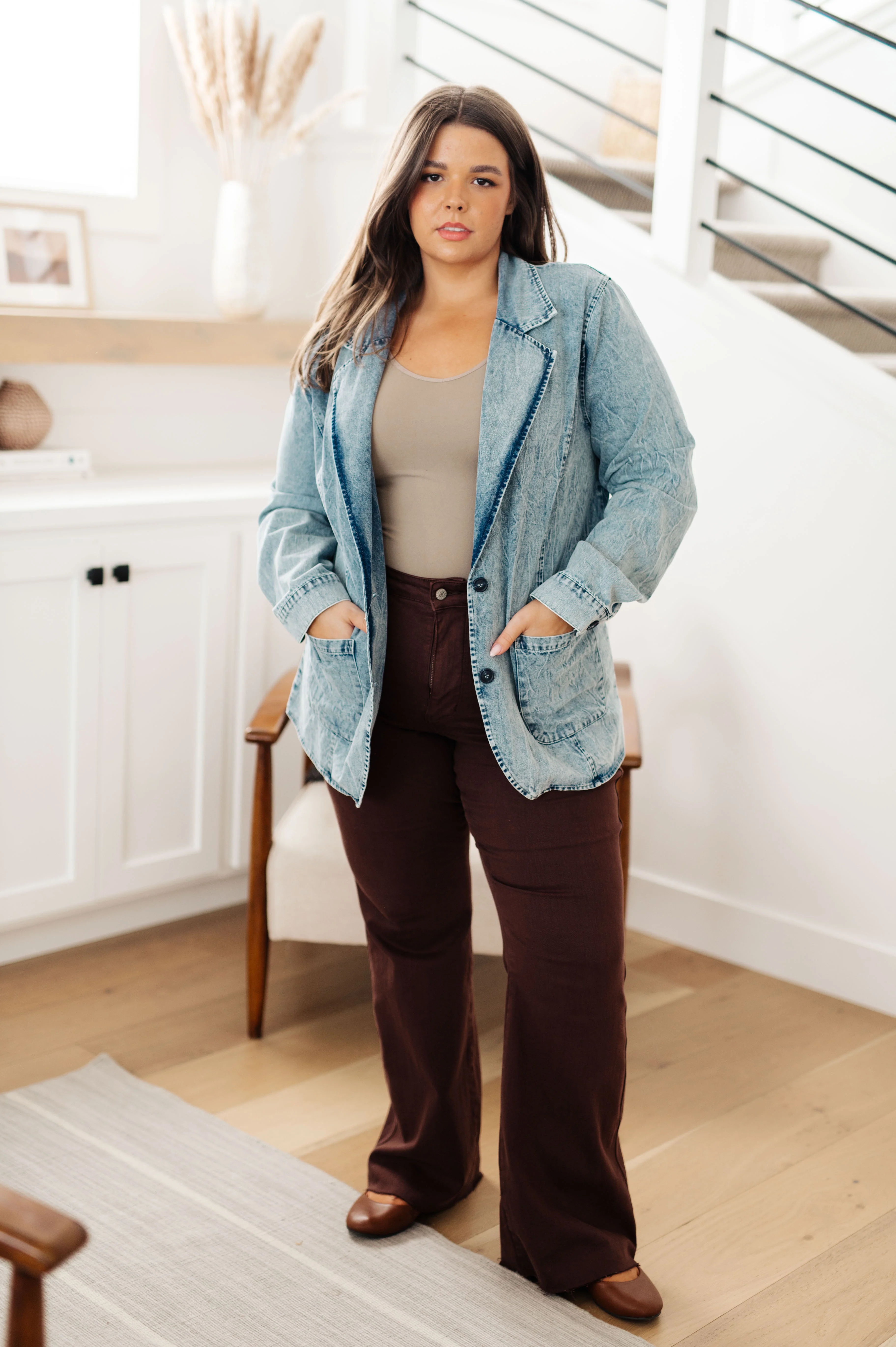 Business Brunch Denim Blazer - 10/19/2023 - Image 7
