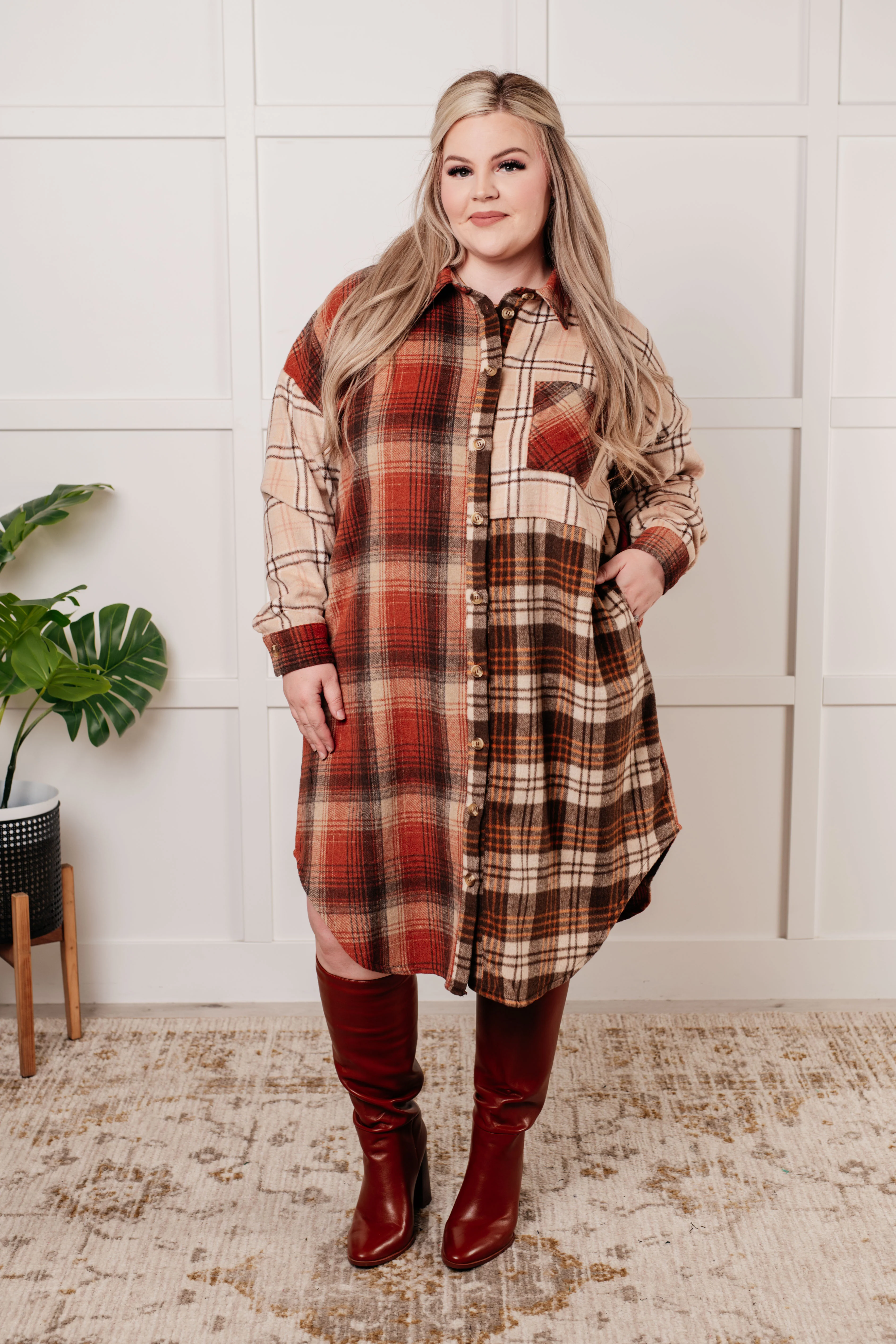 Cabin Fever Flannel Plaid Oversized Shacket - 9/25/2025 - Image 2