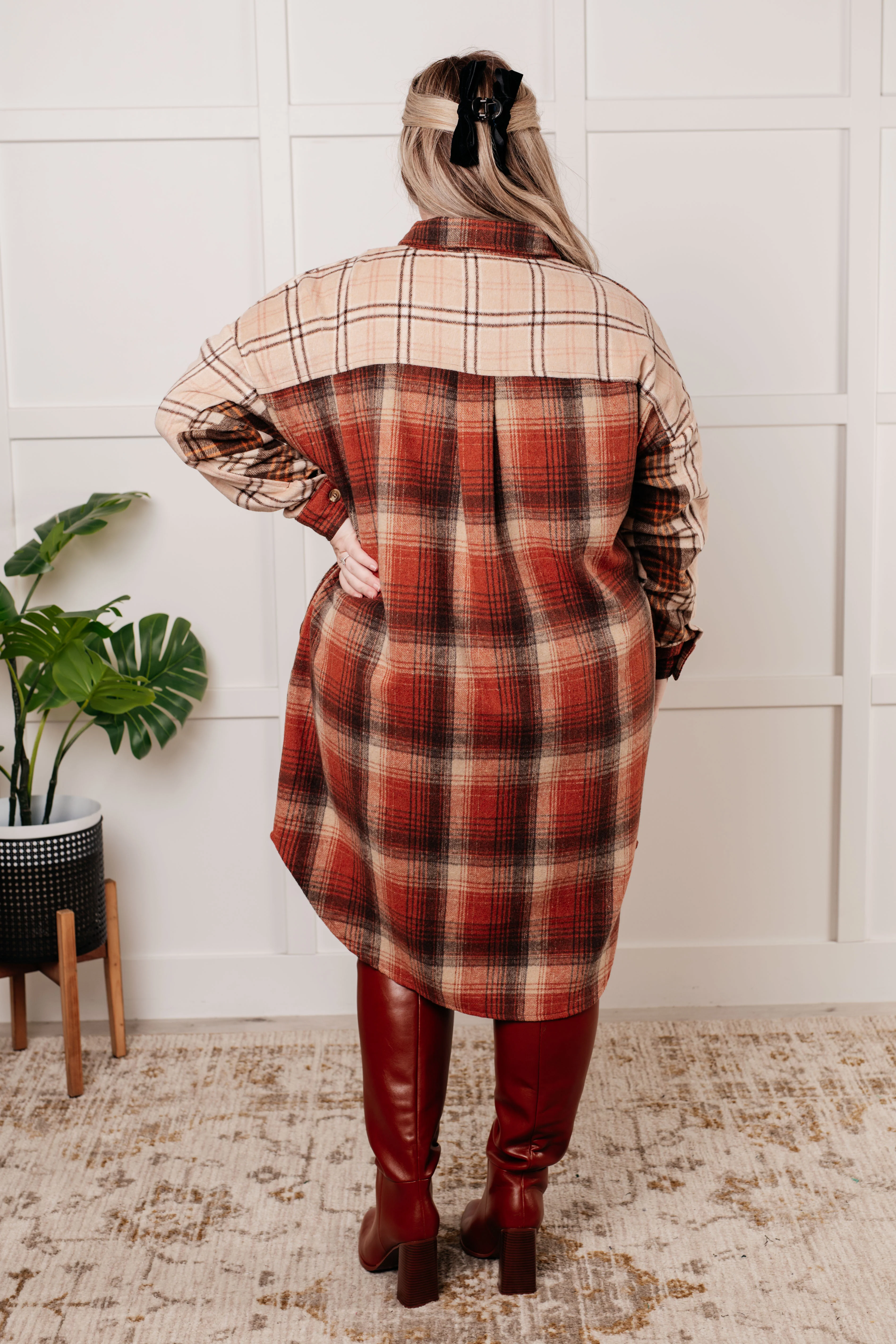 Cabin Fever Flannel Plaid Oversized Shacket - 9/25/2025 - Image 7
