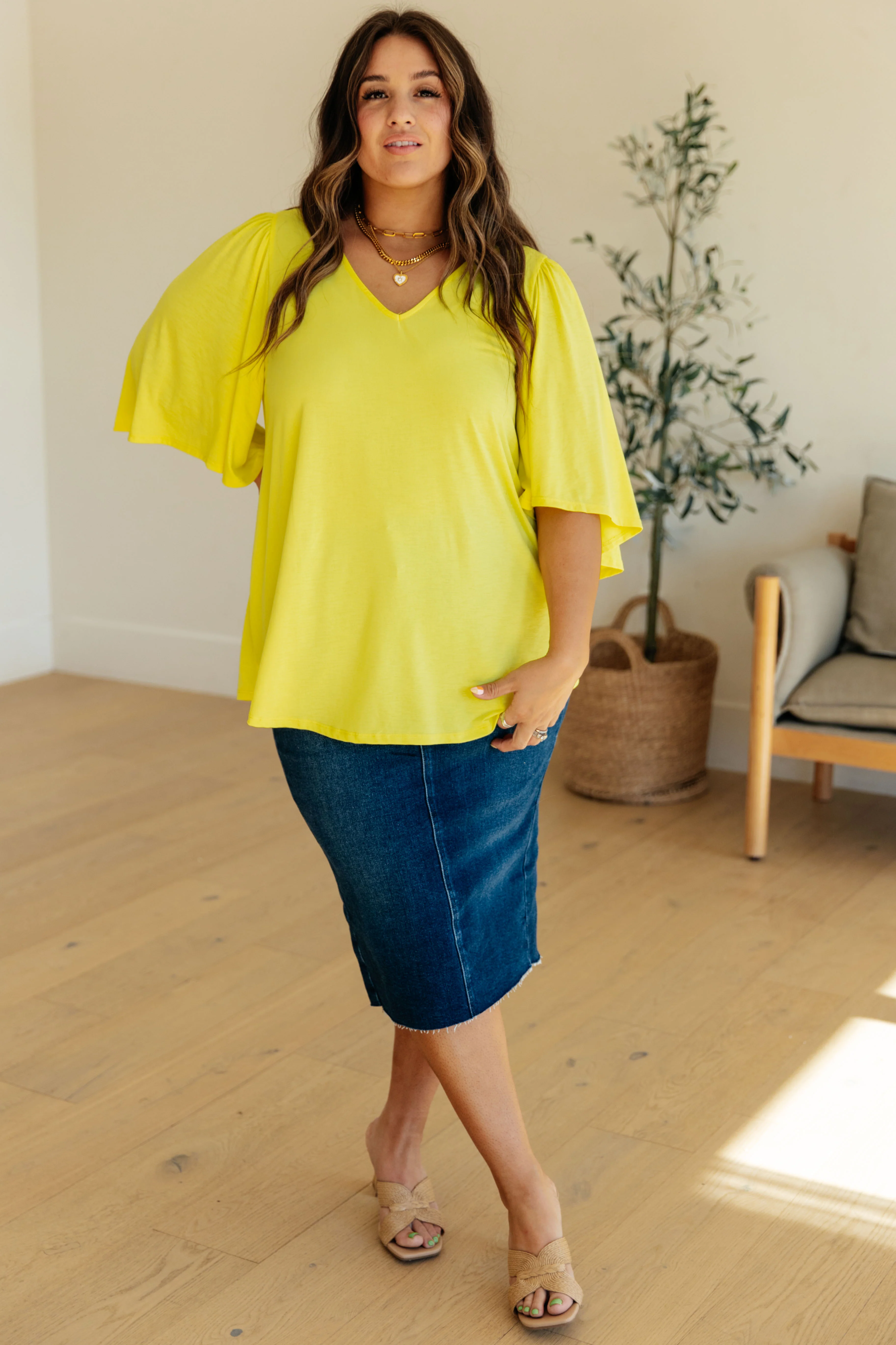 Cali Blouse in Neon Yellow - 3/15/2024 - Image 4