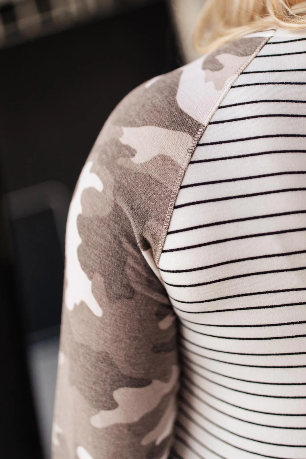 Camo & Stripes Raglan Top - 10/5/2021 - Image 12