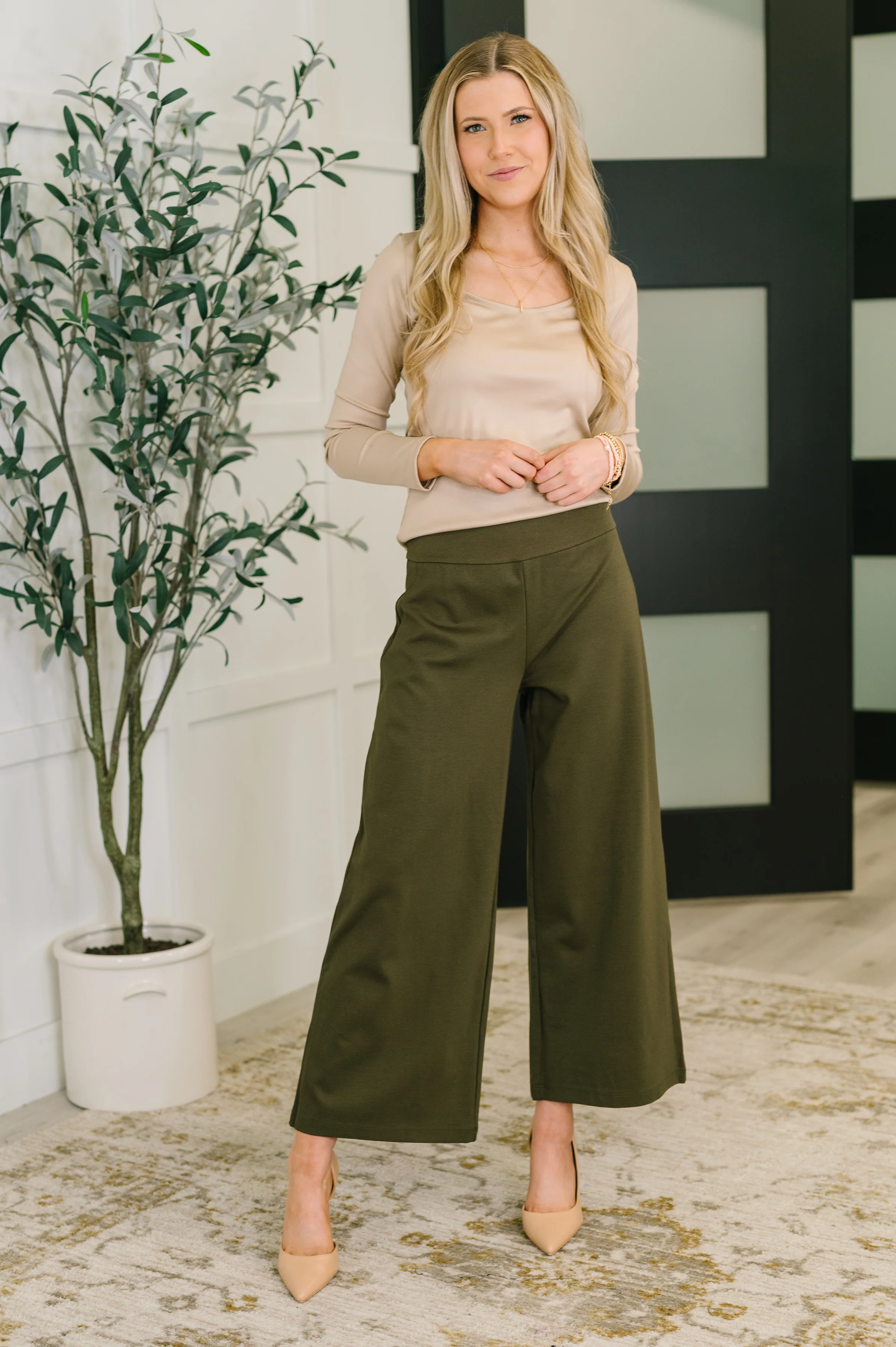Can You Believe It Basic Long Sleeve Top In Sand - 9/22/2025 - Image 3