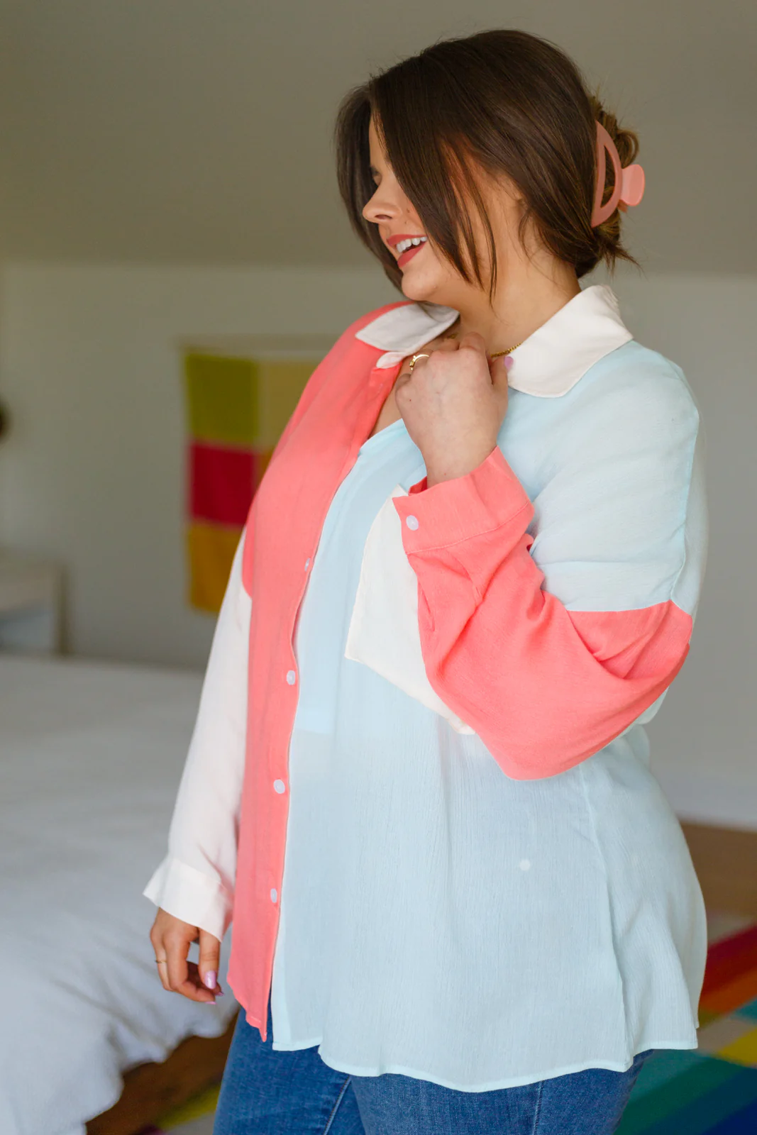 Capture The Day Two Toned Button Up - 2/9/2023 - Image 11
