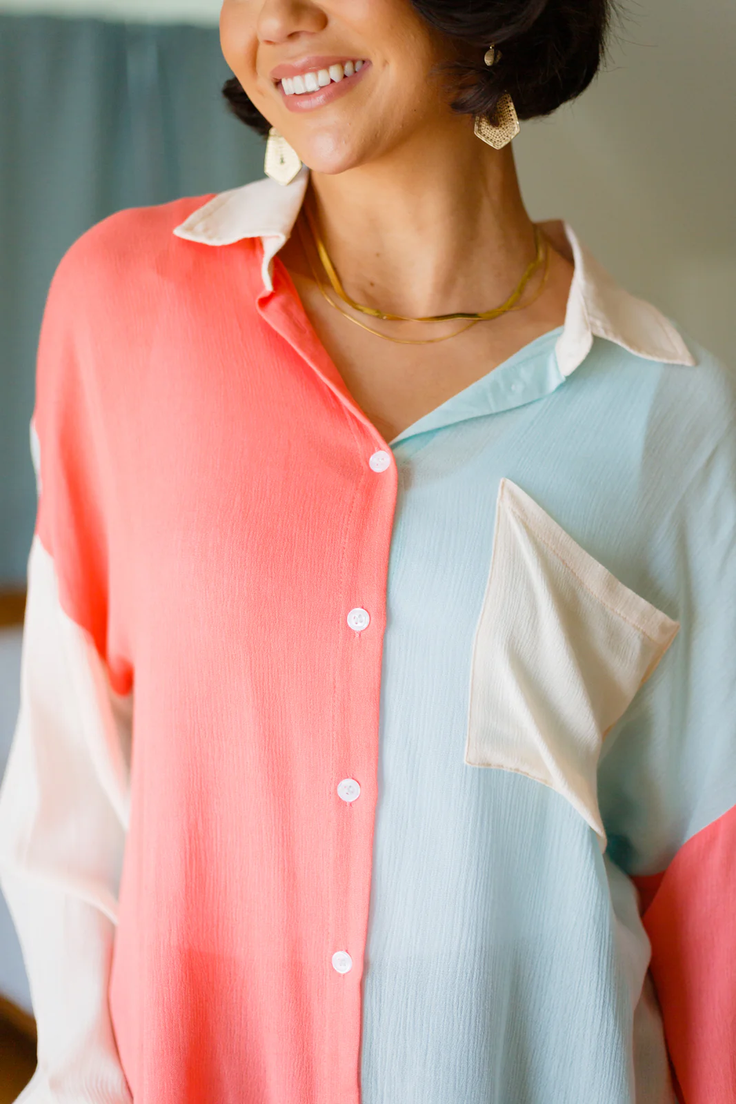 Capture The Day Two Toned Button Up - 2/9/2023 - Image 7