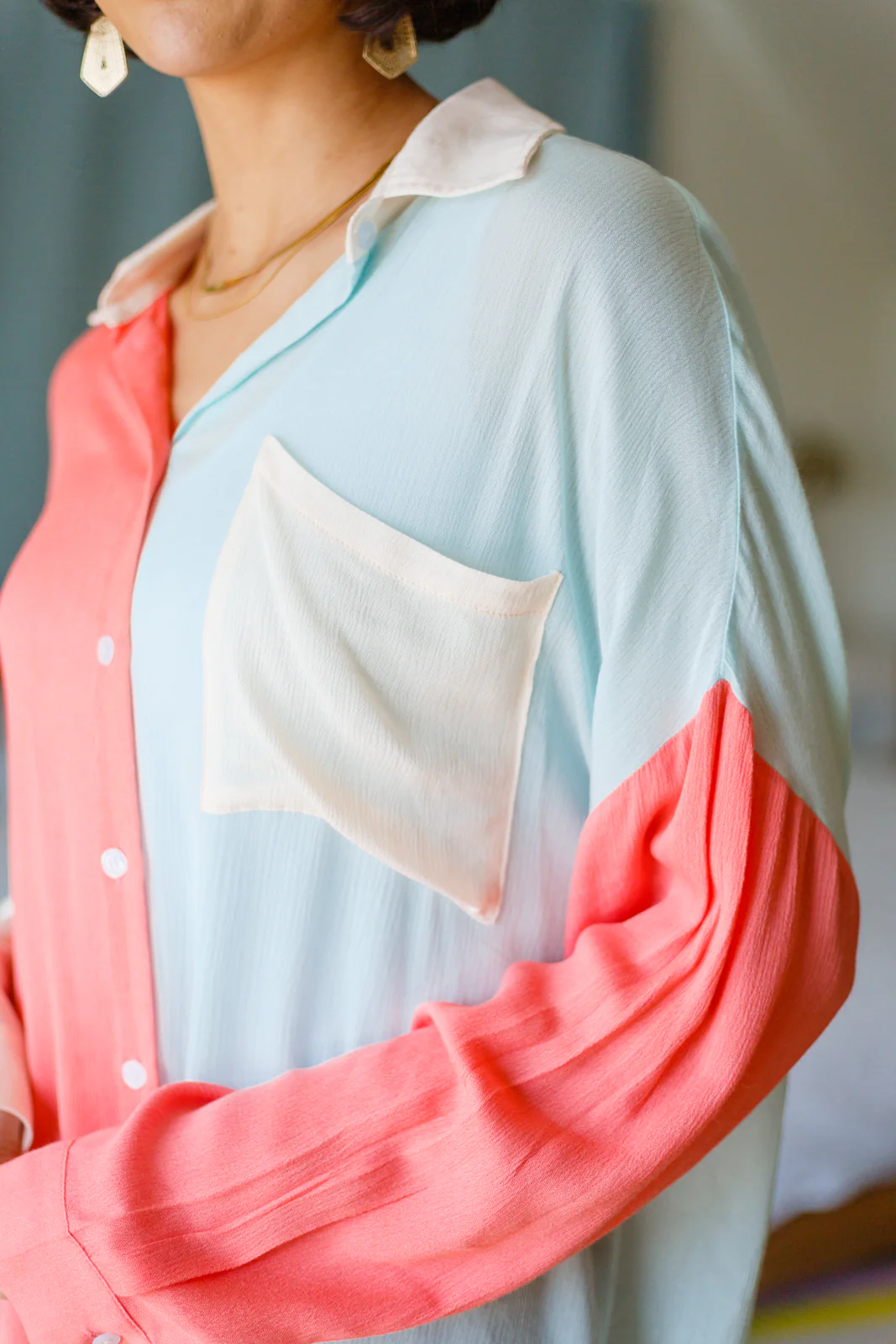 Capture The Day Two Toned Button Up - 2/9/2023 - Image 8