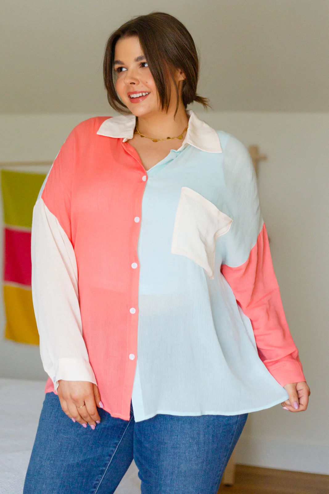 Capture The Day Two Toned Button Up - 2/9/2023 - Image 9