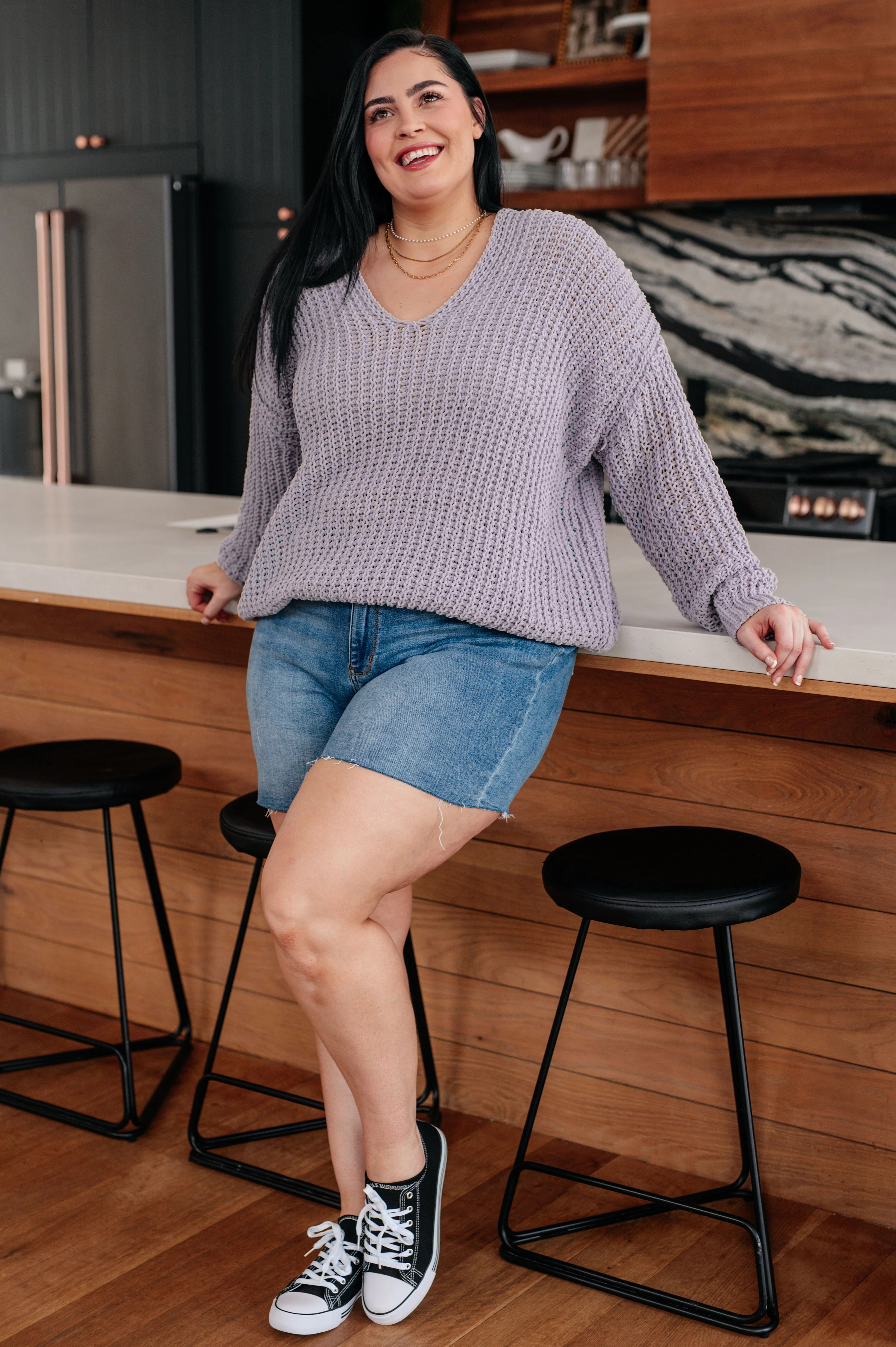 Captured My Interest Chunky V-Neck Sweater - 12/15/2025 - Image 4