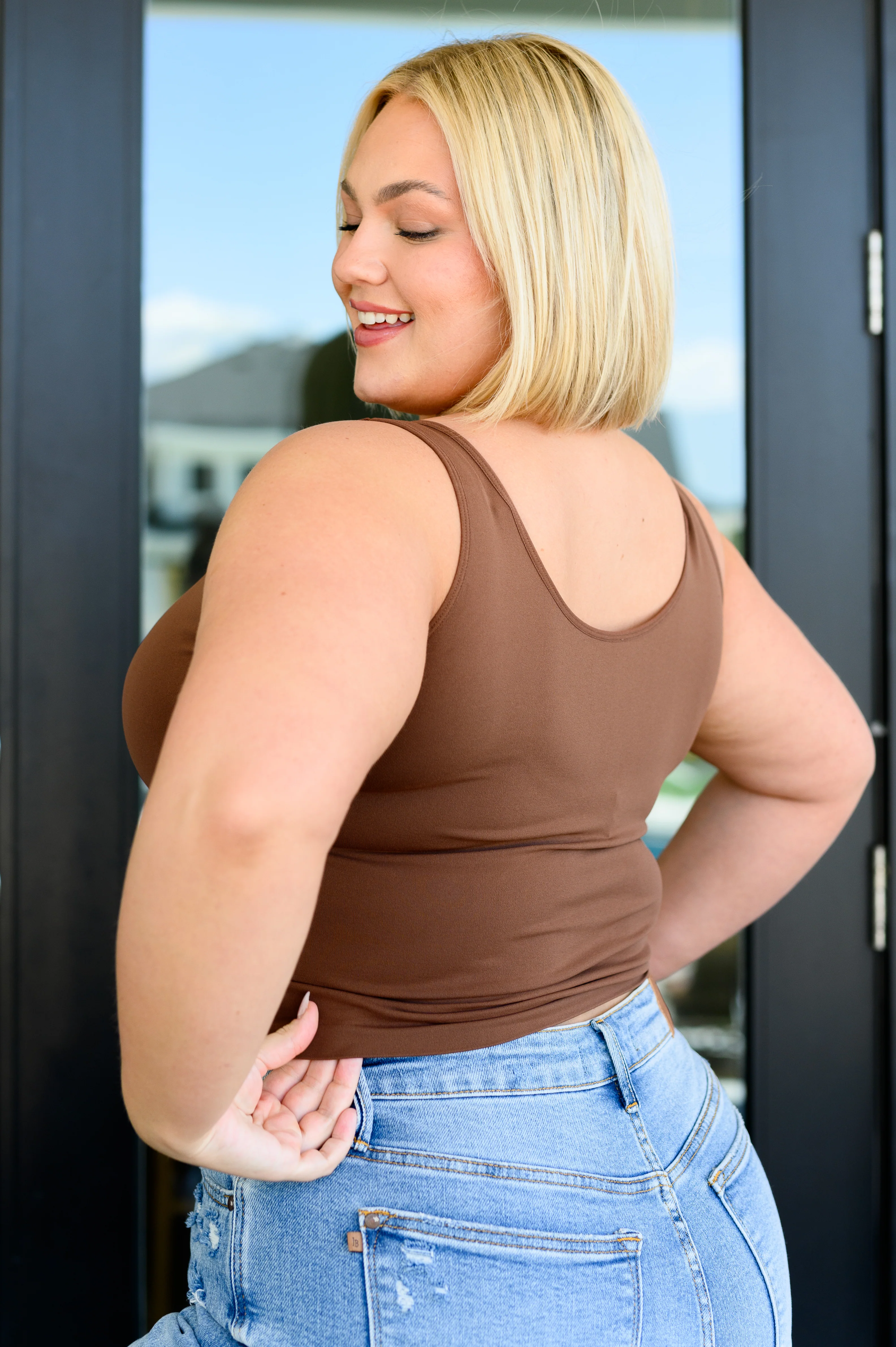 Carefree Seamless Reversible Tank in Brown - 8/23/2023 - Image 3