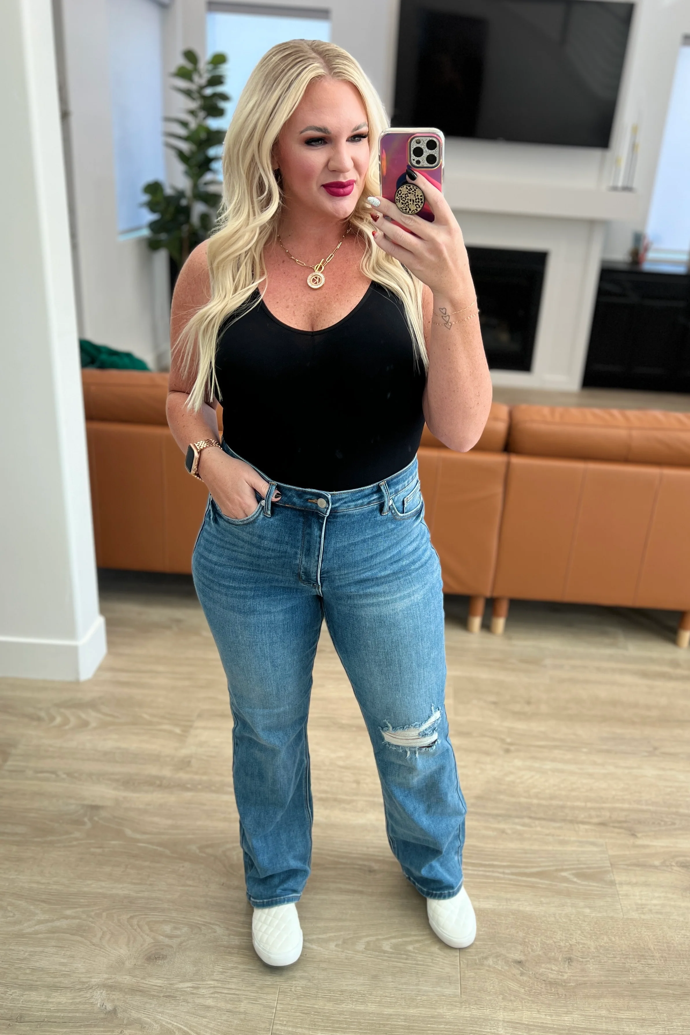 Carrie High Rise Control Top 90's Straight Jeans - 11/8/2023 - Image 13