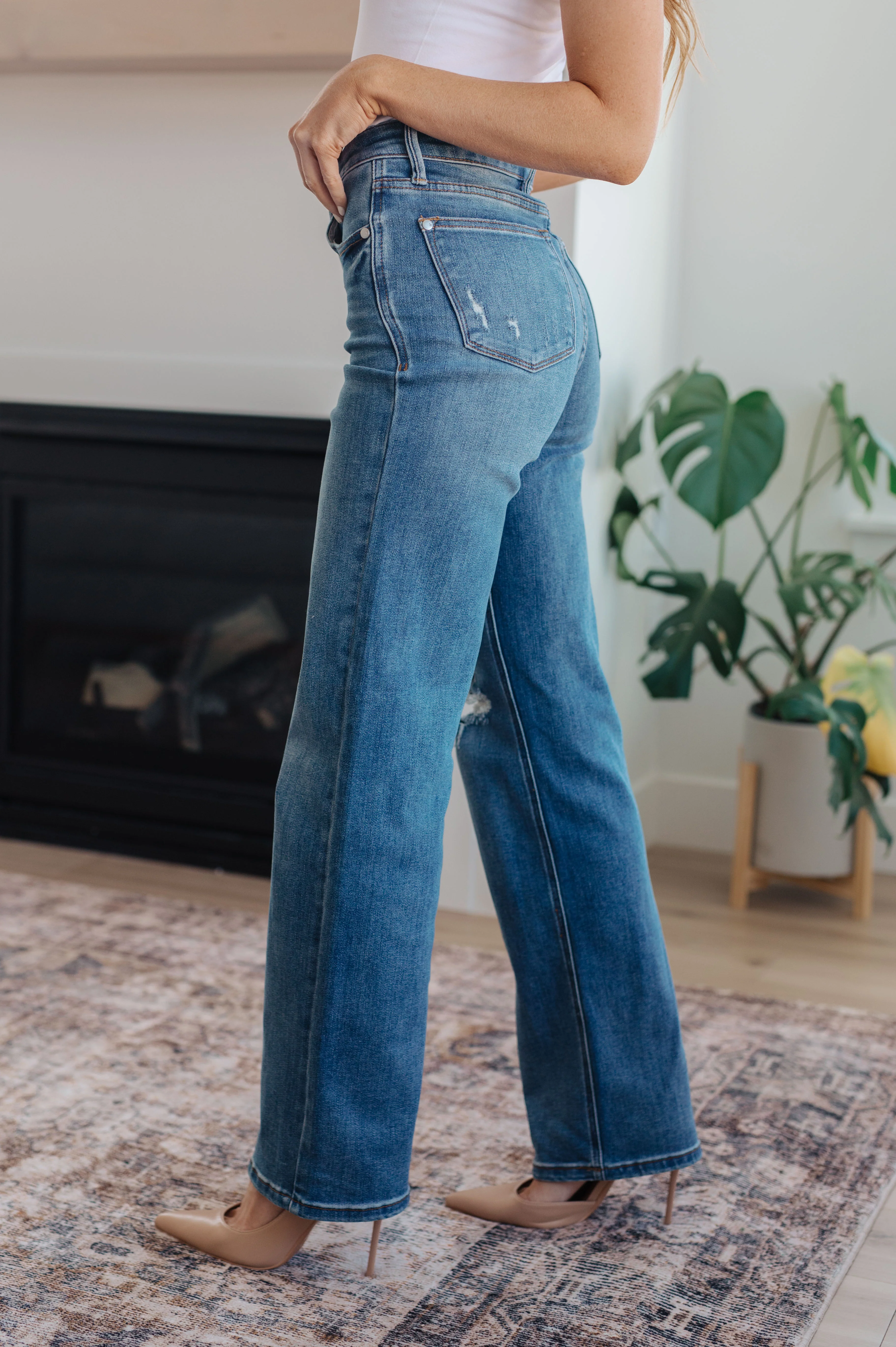 Carrie High Rise Control Top 90's Straight Jeans - 11/8/2023 - Image 6