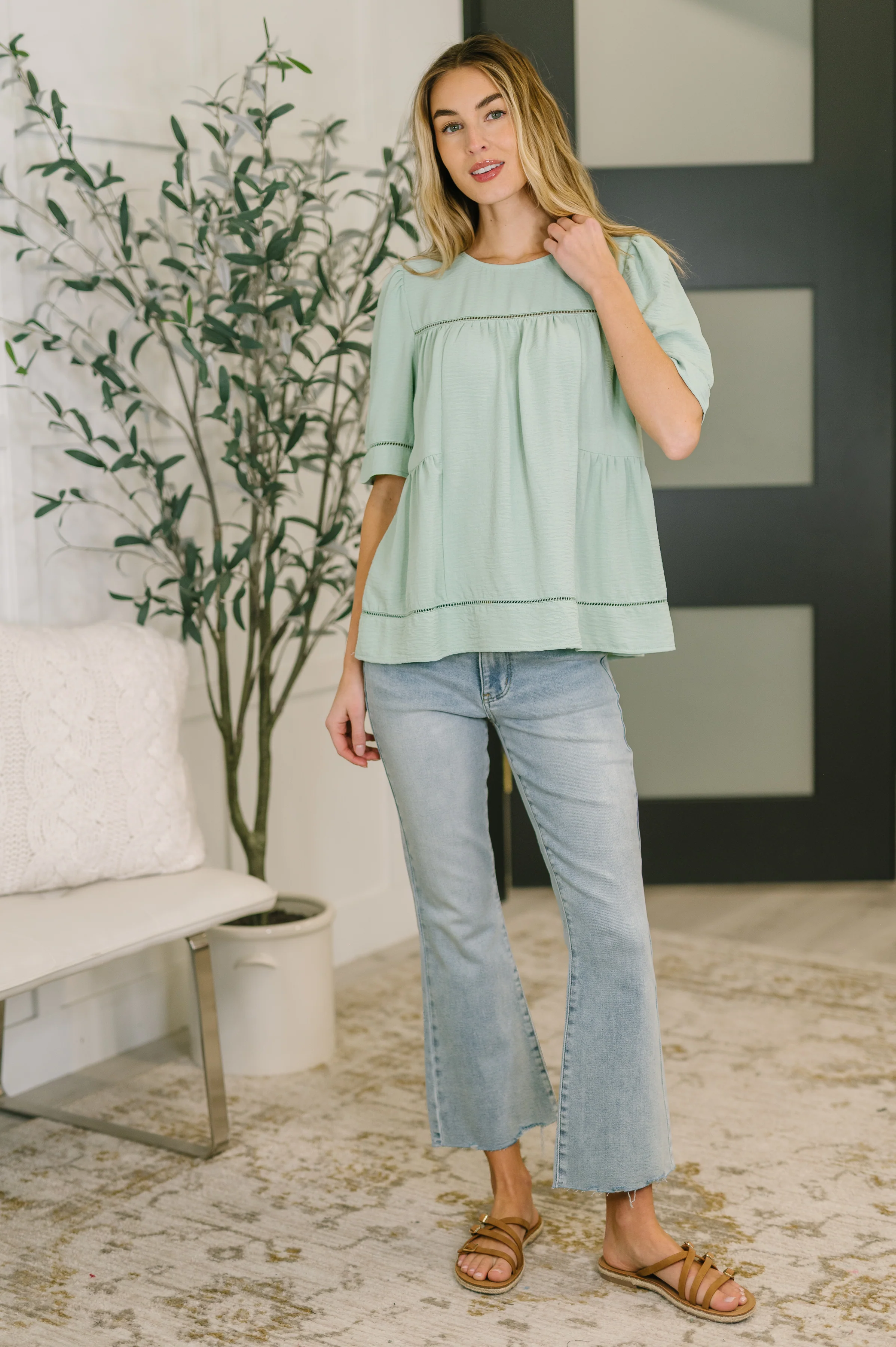 Caught You Looking Crinkle Woven Blouse - 2/20/2026 NEW - Image 3