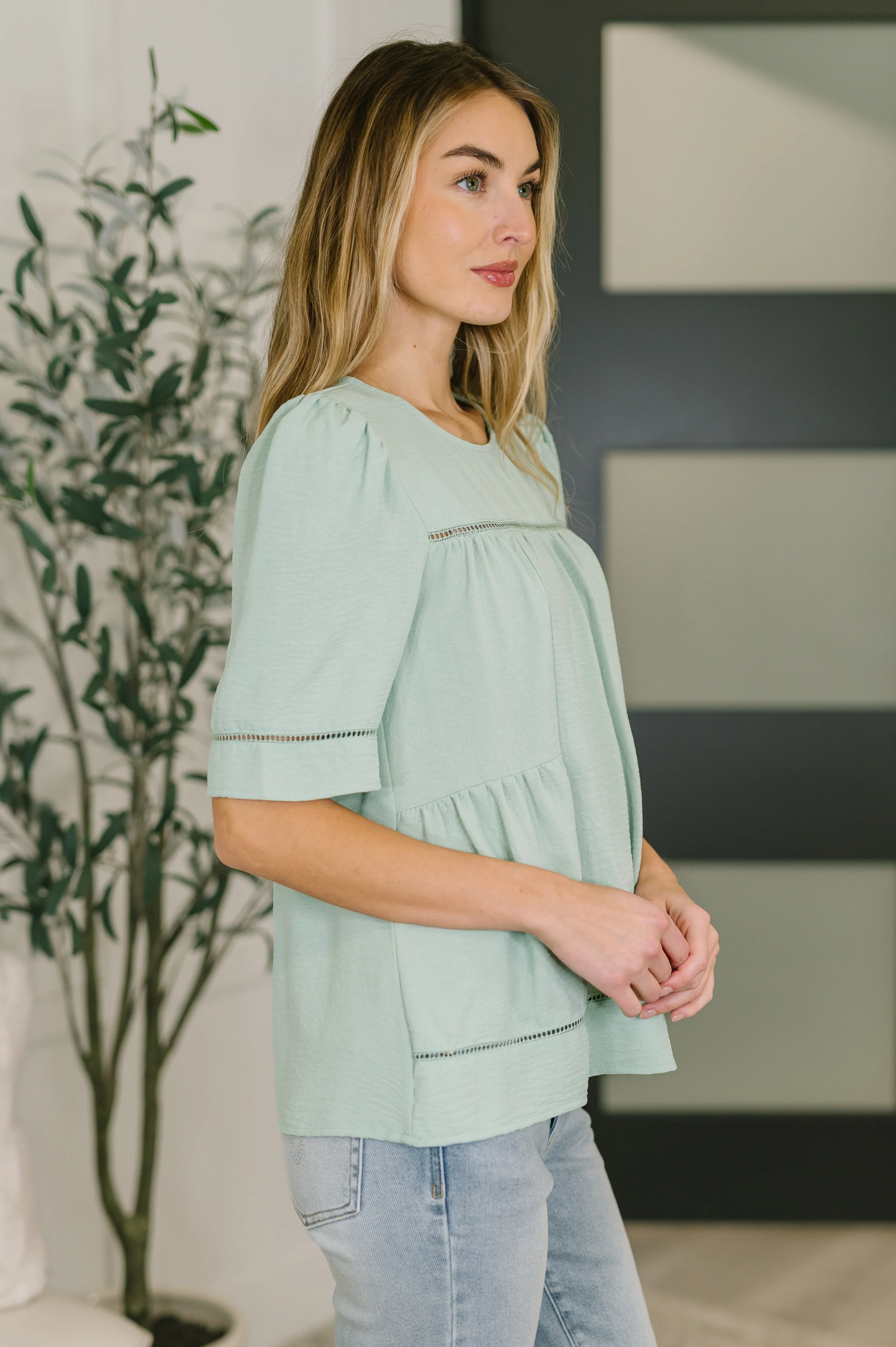 Caught You Looking Crinkle Woven Blouse - 2/20/2026 NEW - Image 4