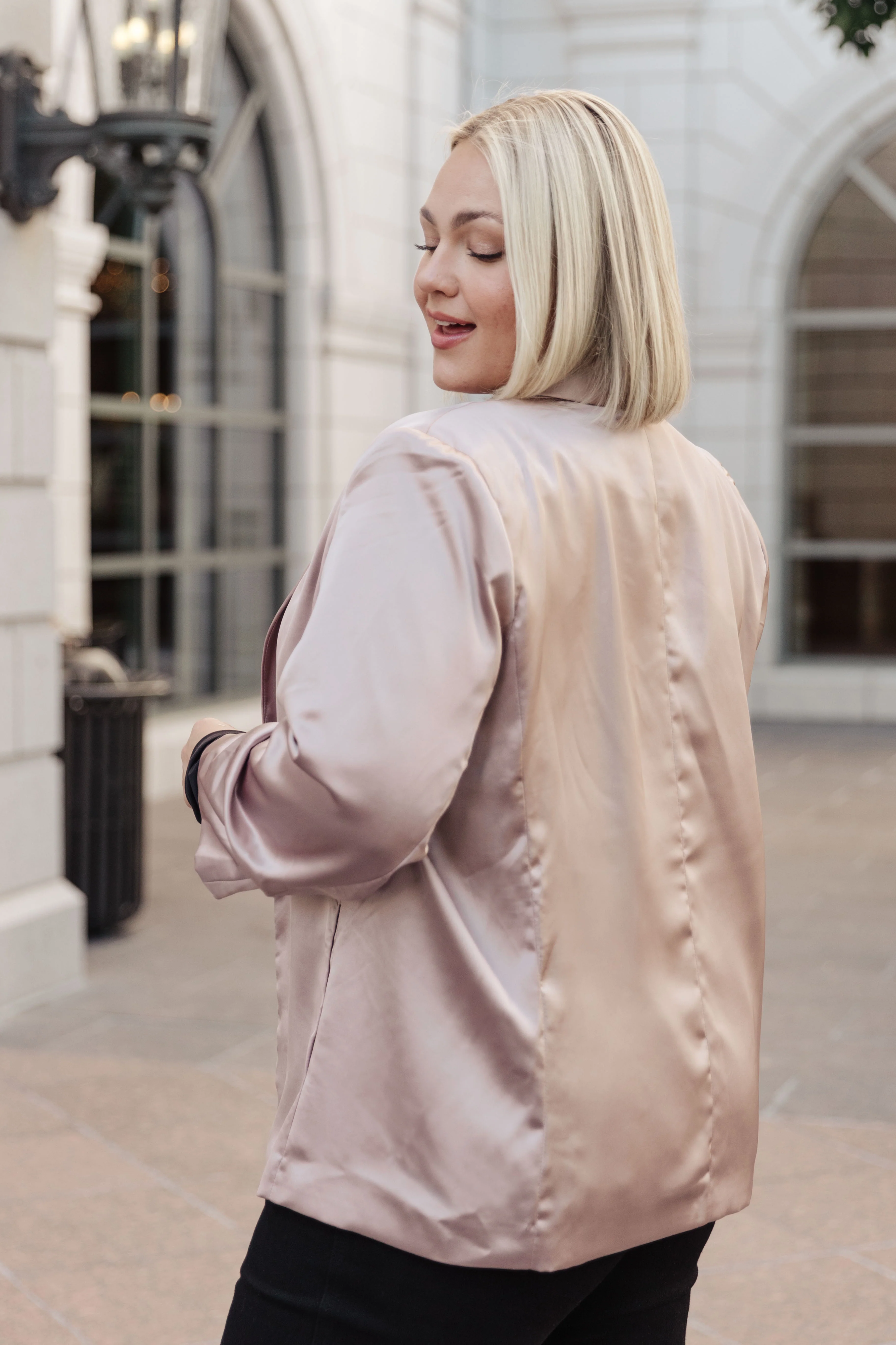 Champagne and Roses Satin Blazer - 11/6/2023 - Image 20