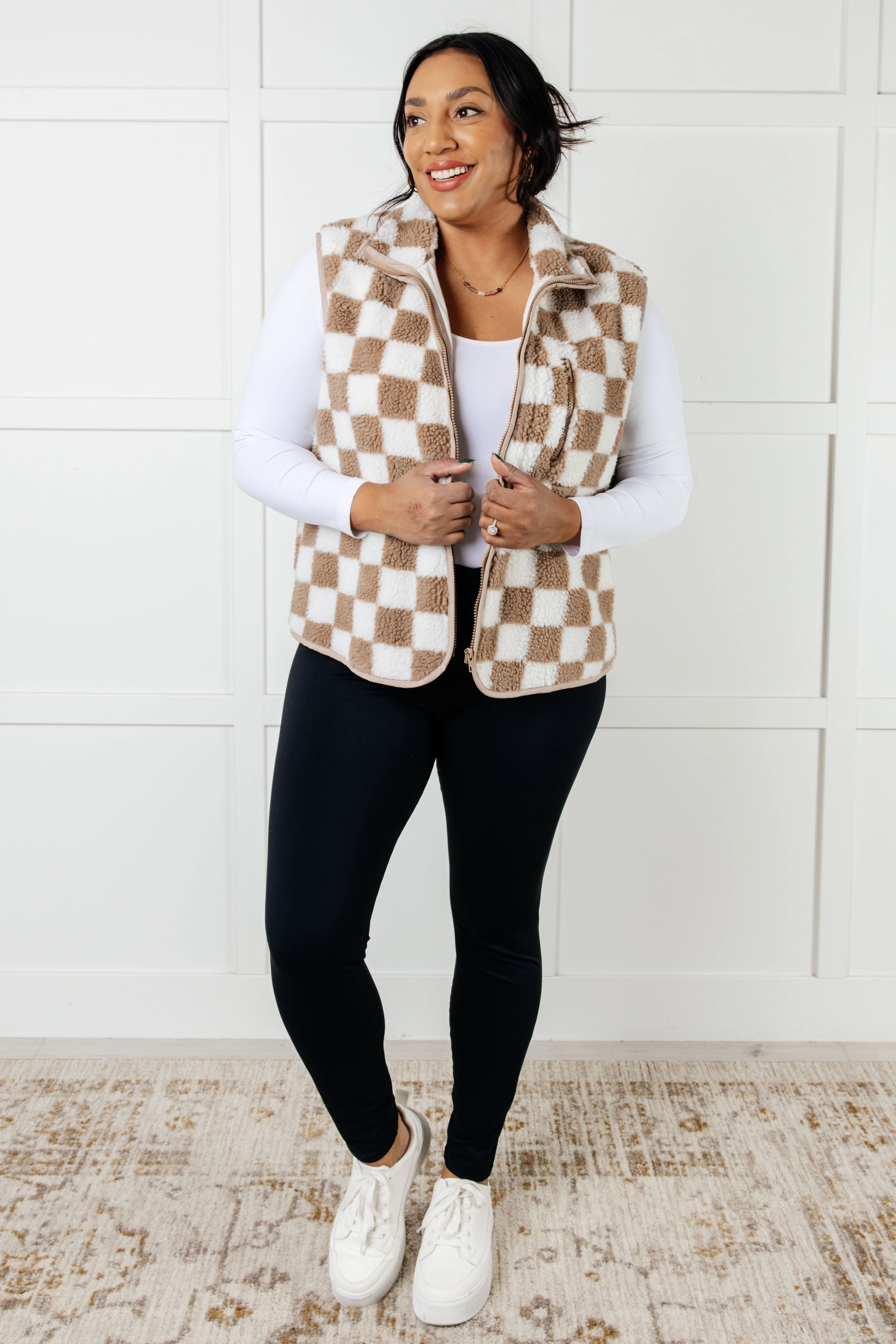 Check it Out Checkered Fleece Vest - 12/31/2024 - Image 3