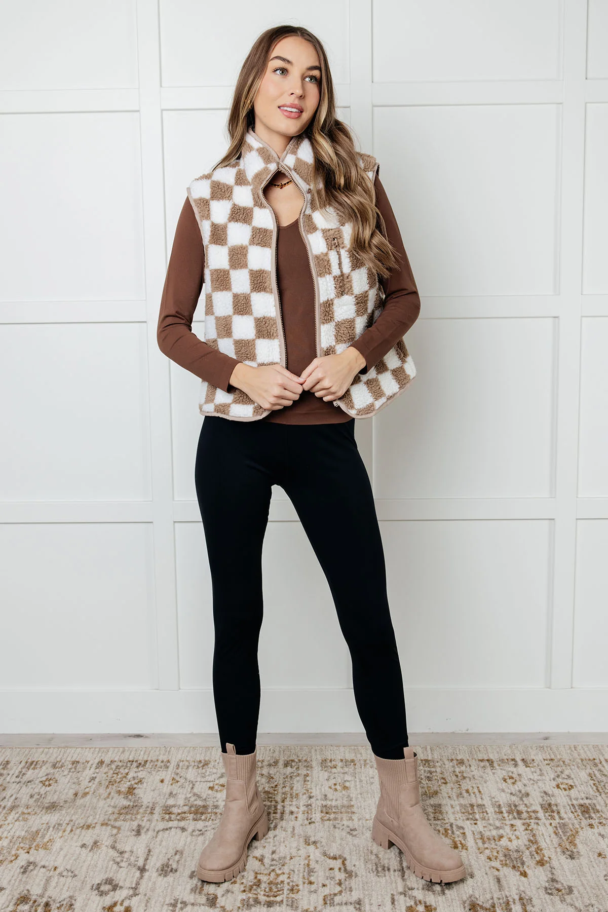 Check it Out Checkered Fleece Vest - 12/31/2024 - Image 4