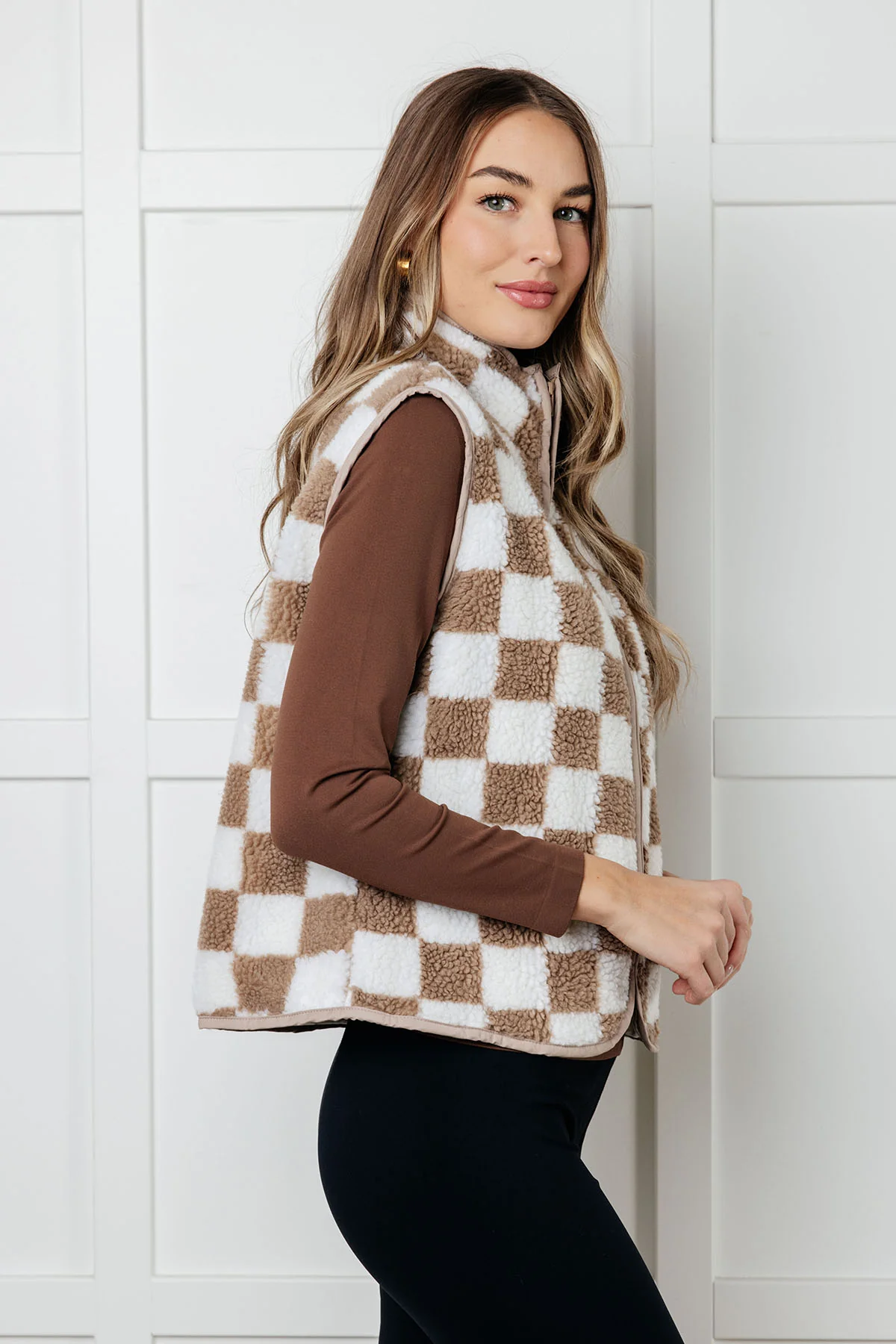 Check it Out Checkered Fleece Vest - 12/31/2024 - Image 6