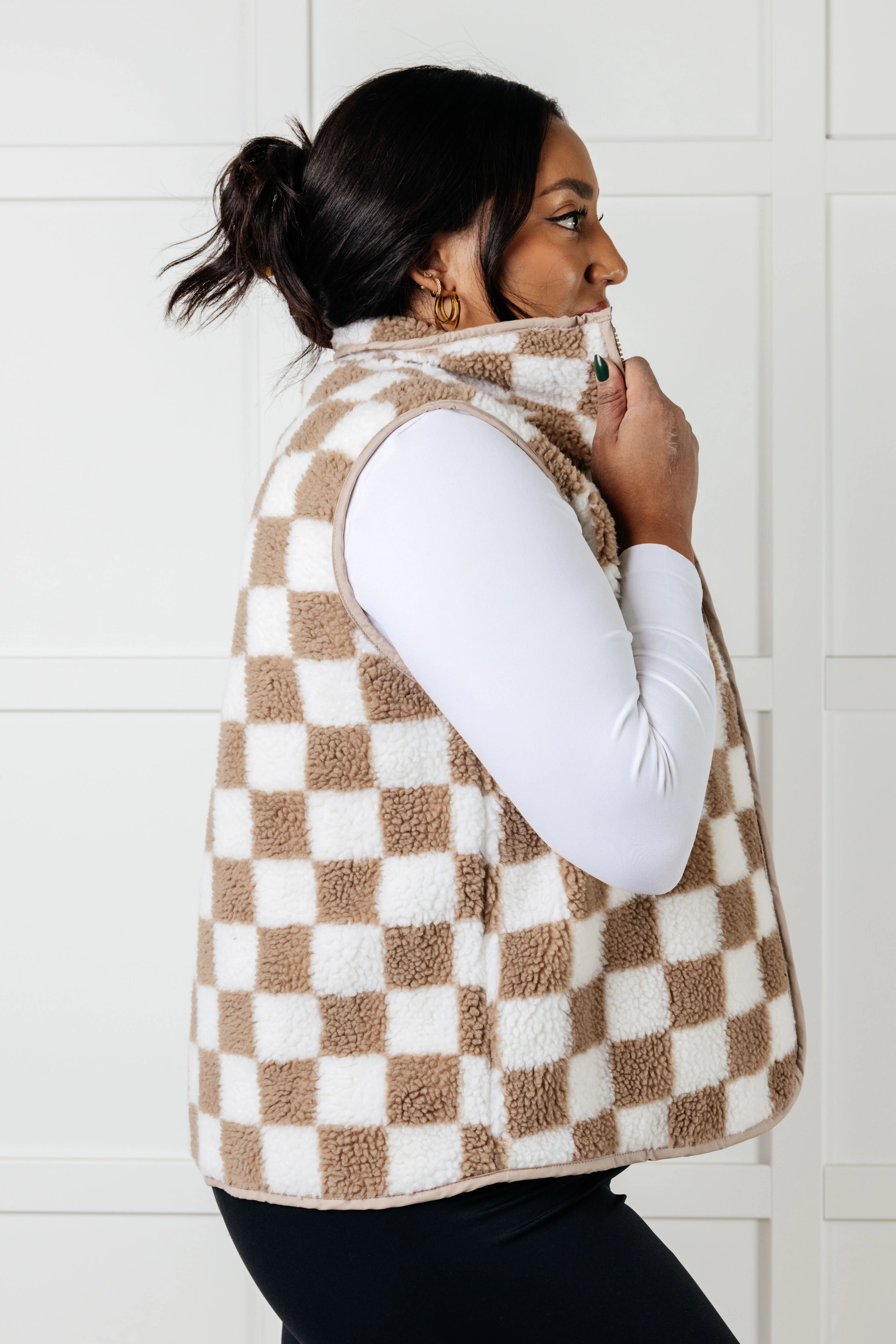 Check it Out Checkered Fleece Vest - 12/31/2024 - Image 7