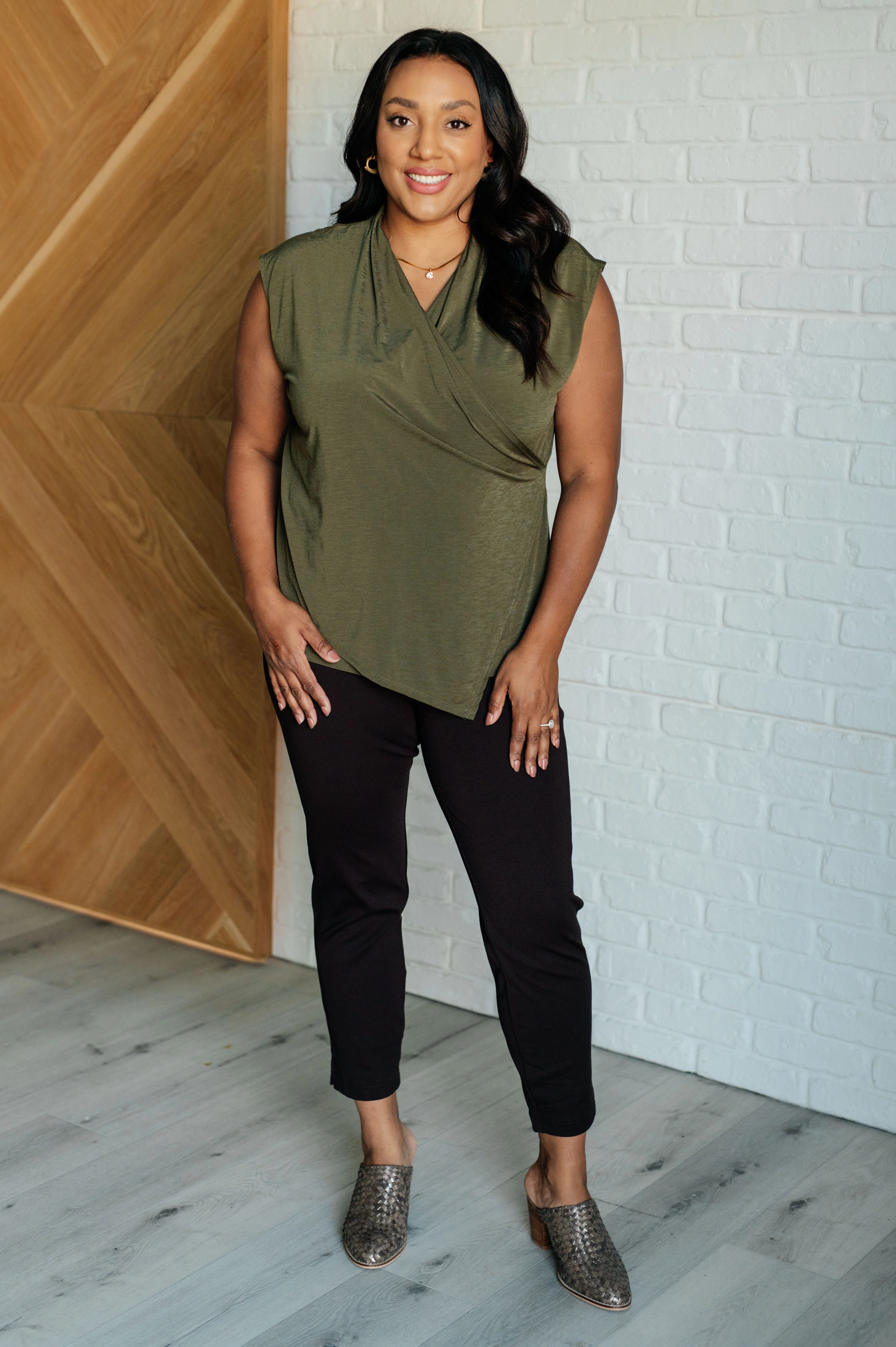 Classic Surplice Front Top in Olive - 10/10/2024 - Image 4