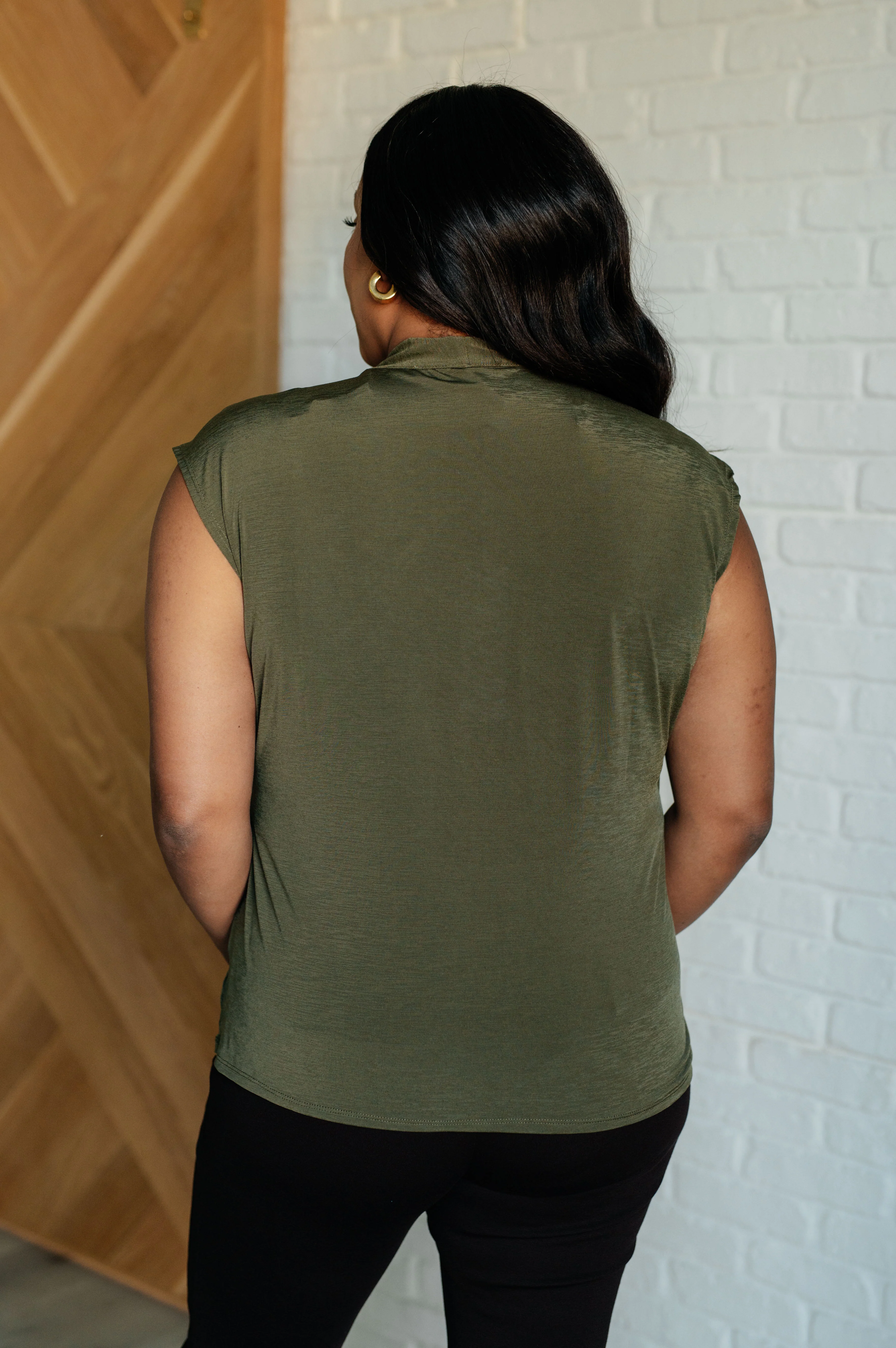 Classic Surplice Front Top in Olive - 10/10/2024 - Image 8