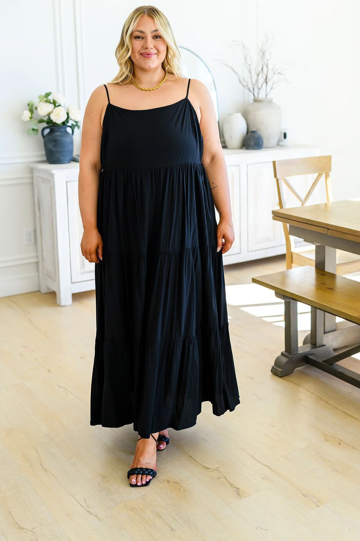 Classically Cool Tiered Maxi Dress - 3/10/2023 - Image 10