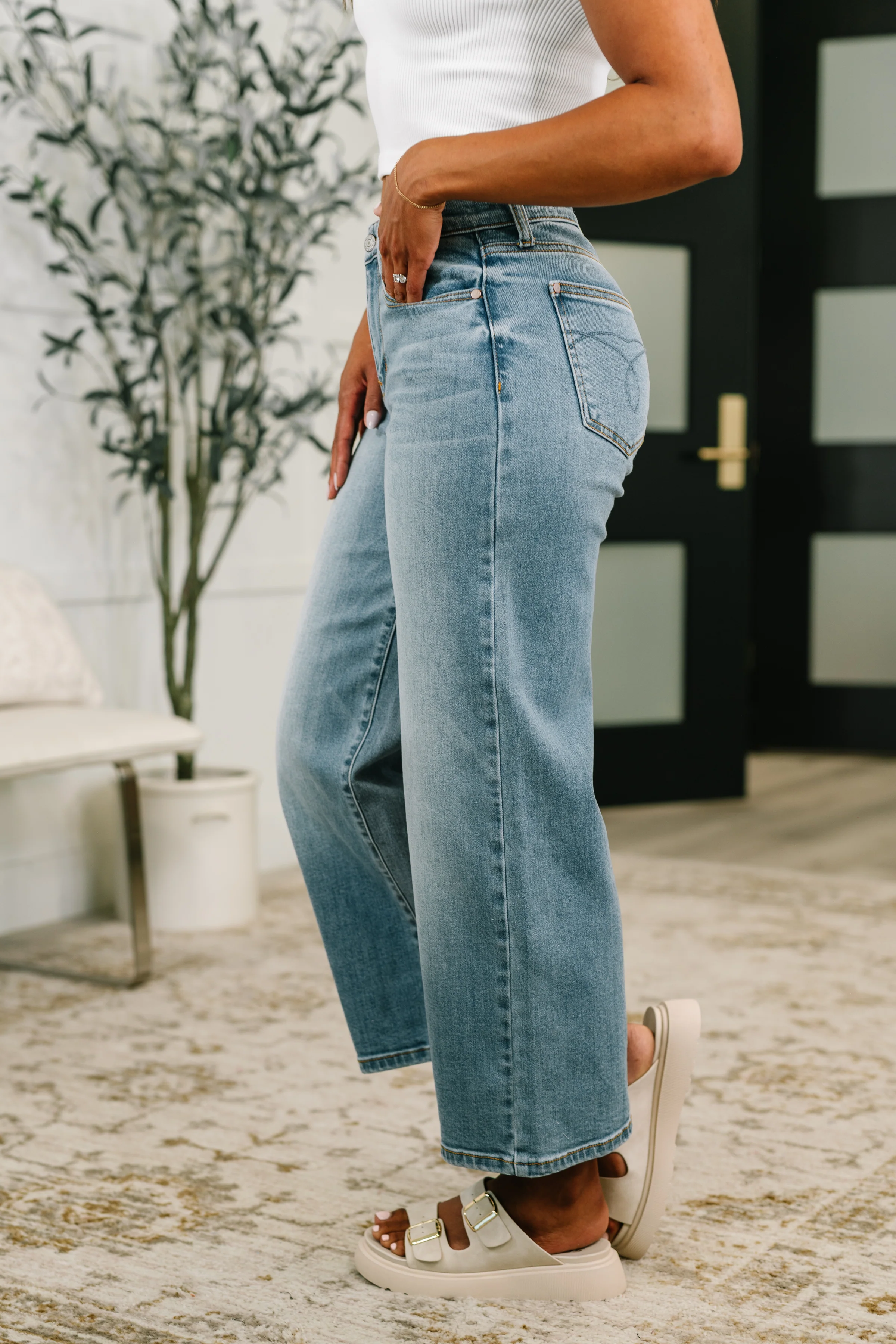 Claudia Mid Rise Wide Leg Ankle Jean - 6/24/2026 - Image 5