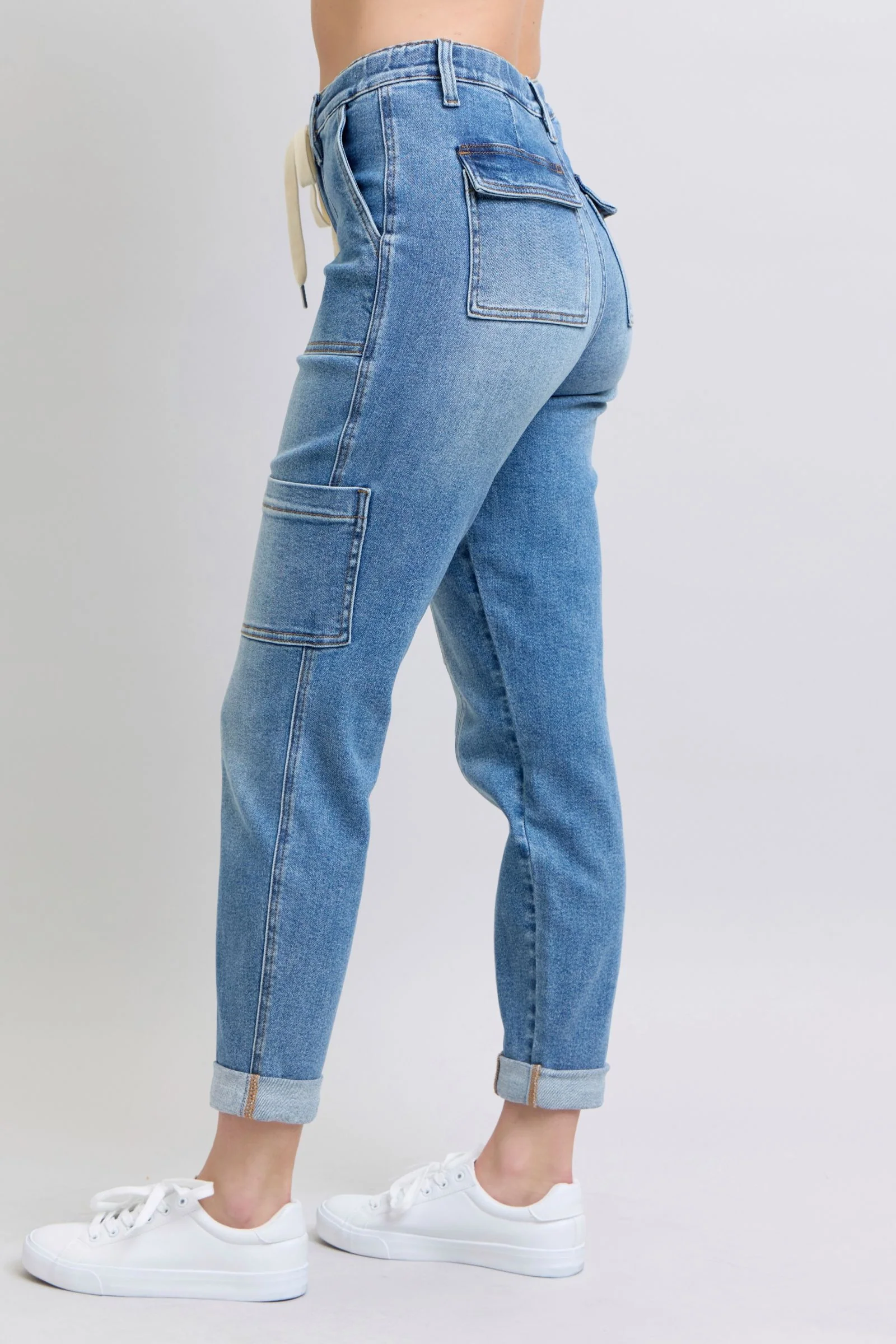 Clayton High Rise Cuffed Cargo Denim Jogger - 1/22/2025 - Image 6
