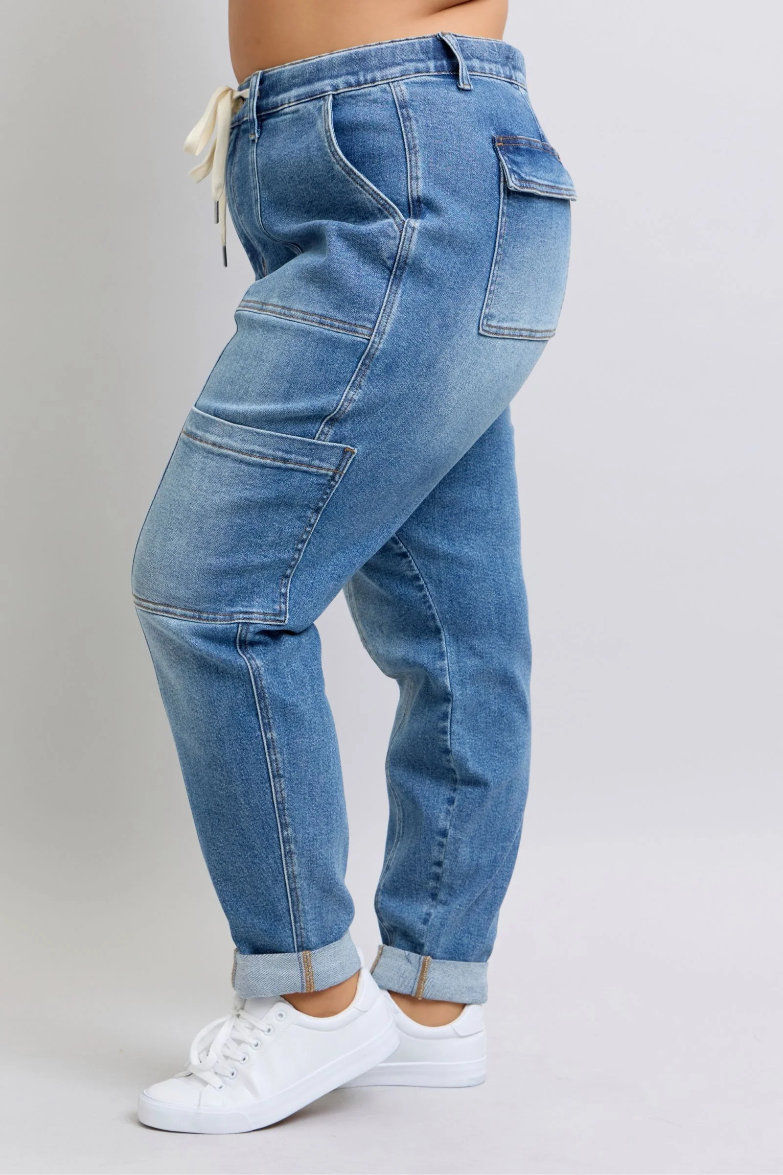 Clayton High Rise Cuffed Cargo Denim Jogger - 1/22/2025 - Image 7