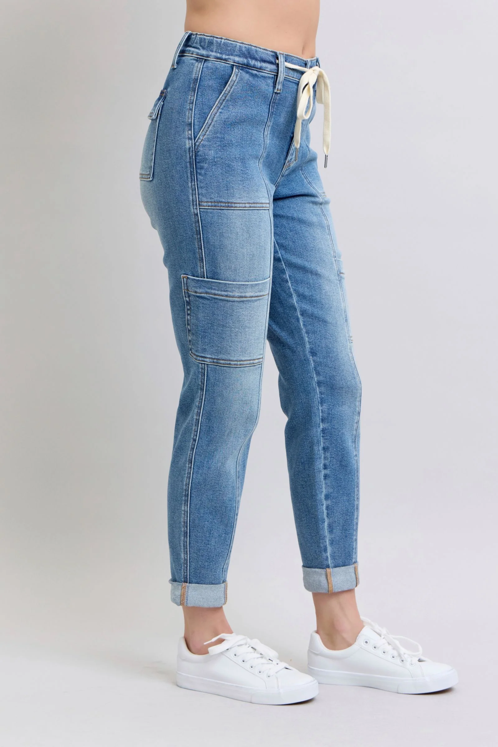 Clayton High Rise Cuffed Cargo Denim Jogger - 1/22/2025 - Image 8