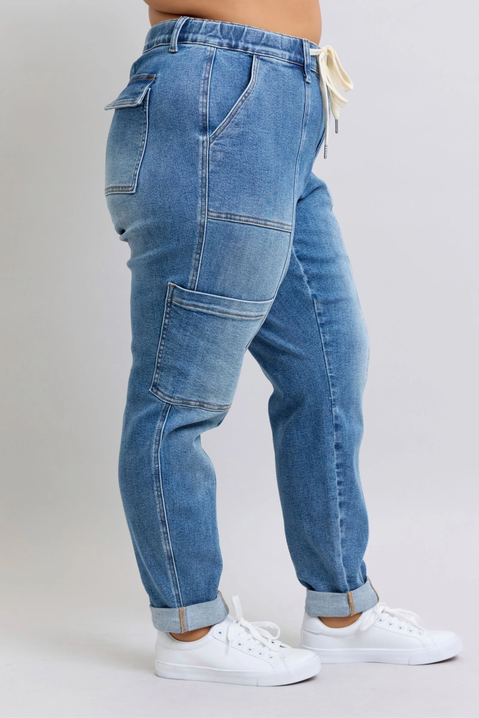 Clayton High Rise Cuffed Cargo Denim Jogger - 1/22/2025 - Image 9