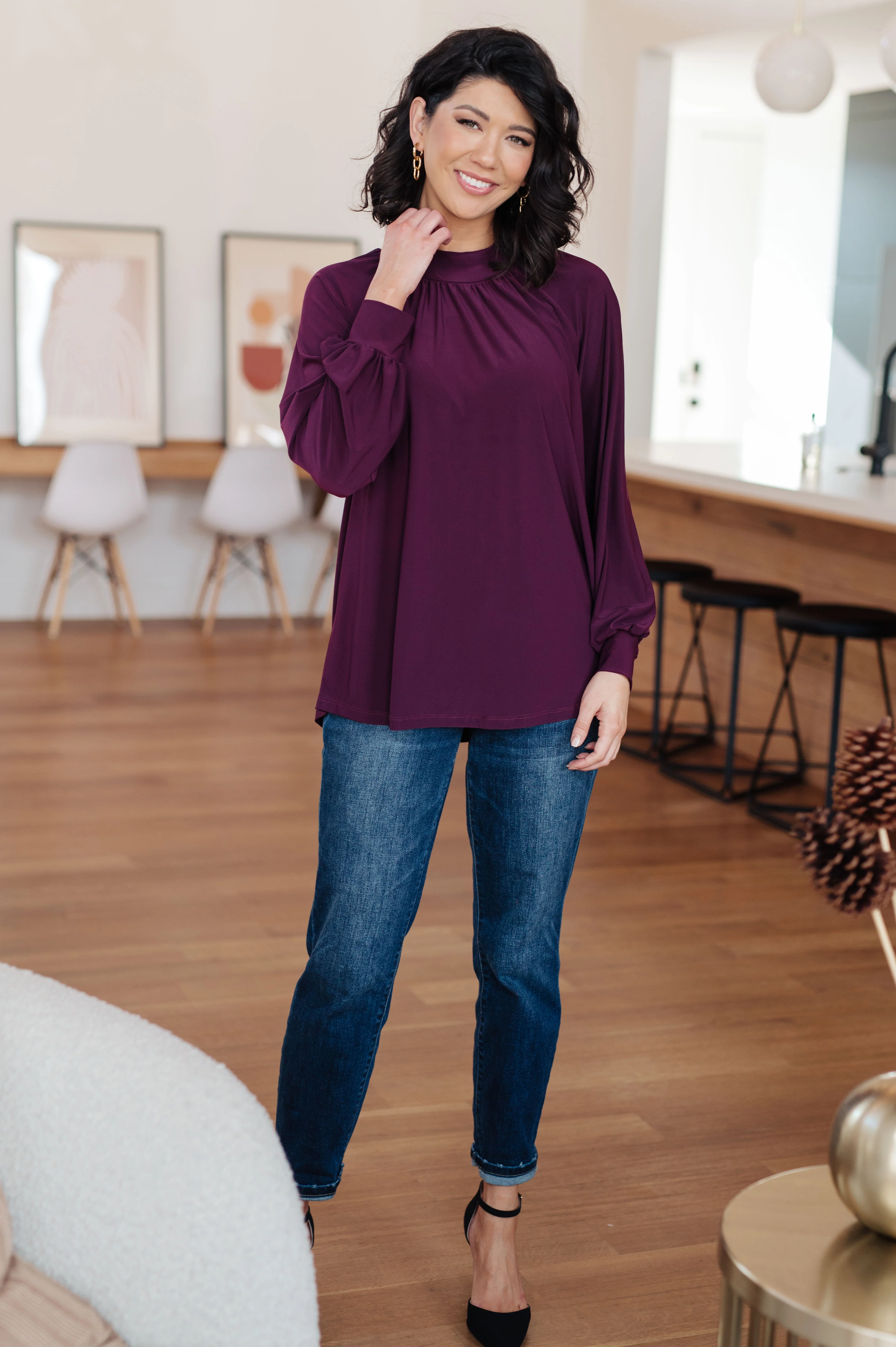 Closing Time Mock Neck Blouse - 11/20/2025 - Image 4