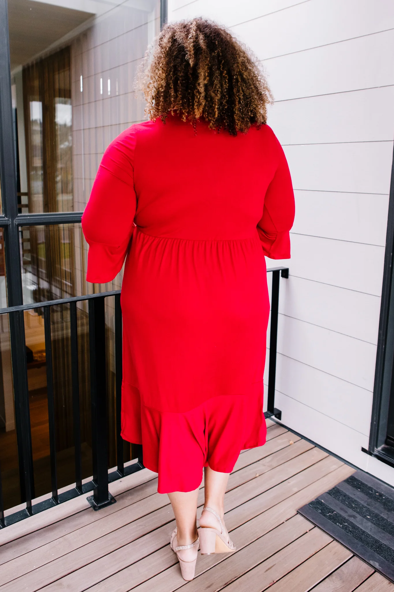 Cloudy Skies Dress in Crimson - 11/26/2021 - Image 16