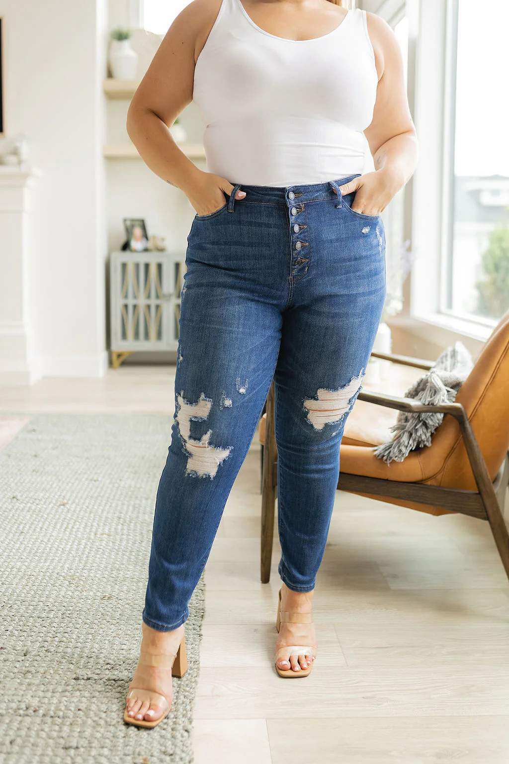 Colt High Rise Button Fly Distressed Boyfriend Jeans - 6/14/2023 - Image 17