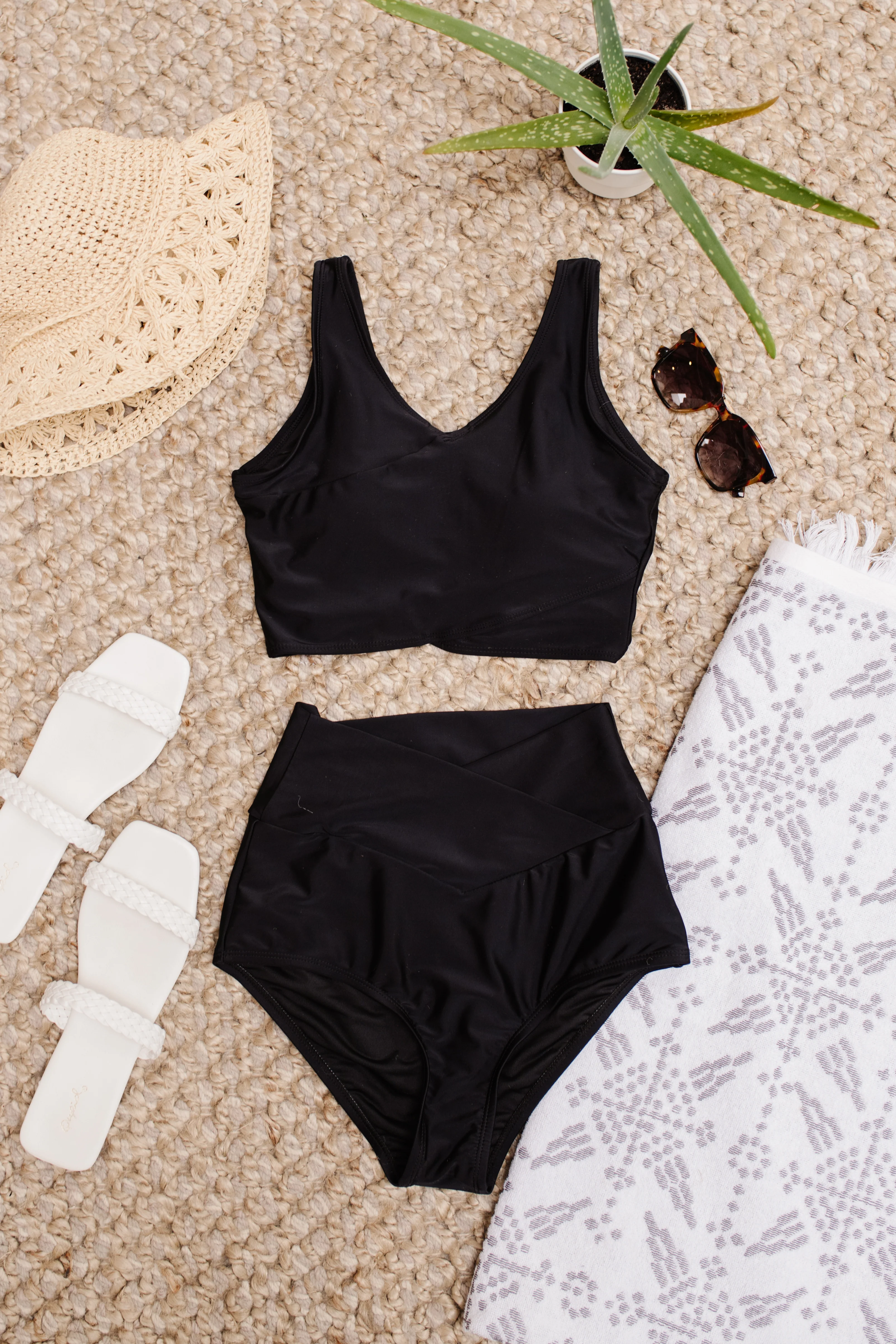 Come Sail Away Swim Top In Black - 3/17/2022 - Image 18