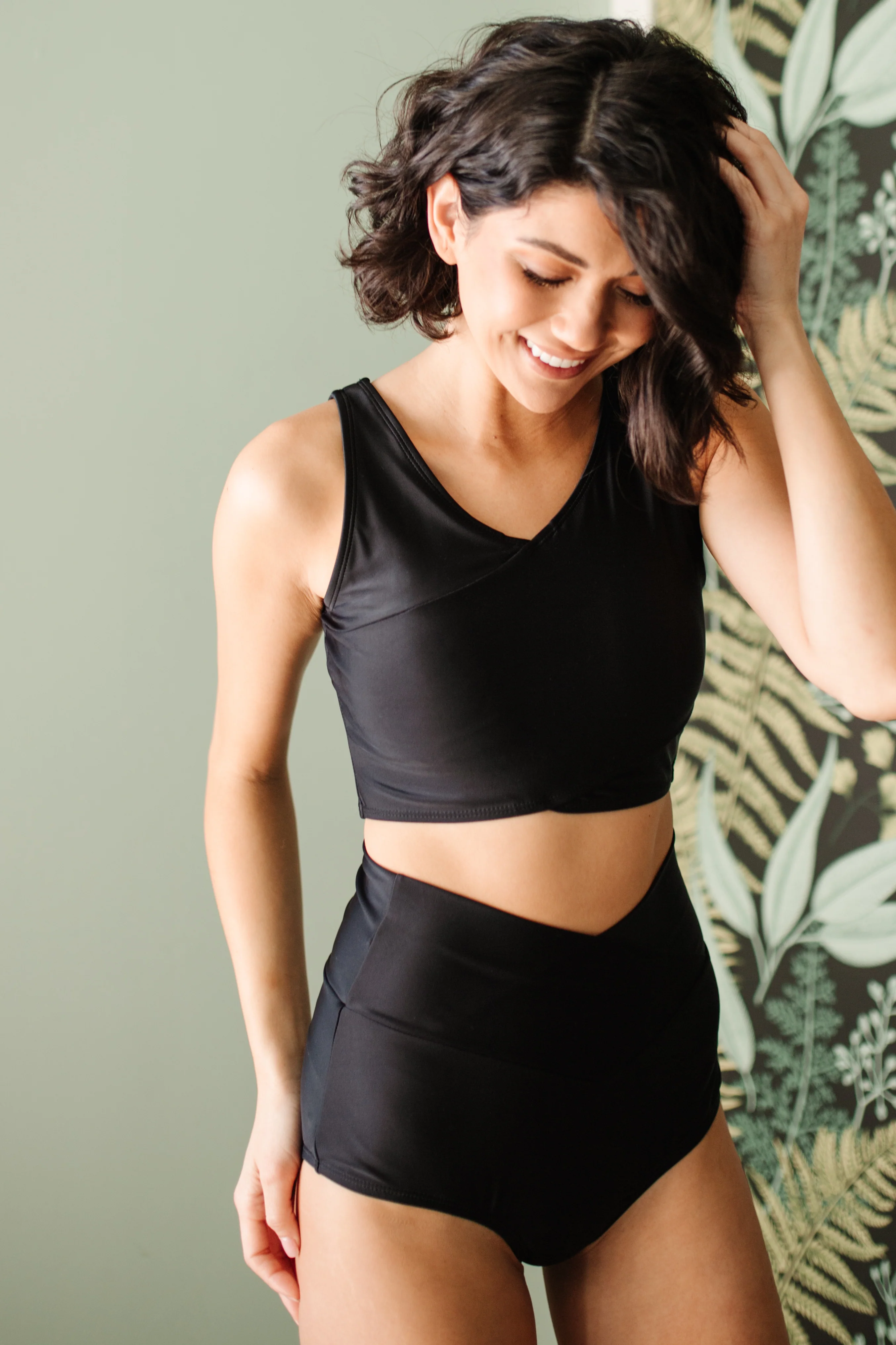 Come Sail Away Swim Top In Black - 3/17/2022 - Image 8