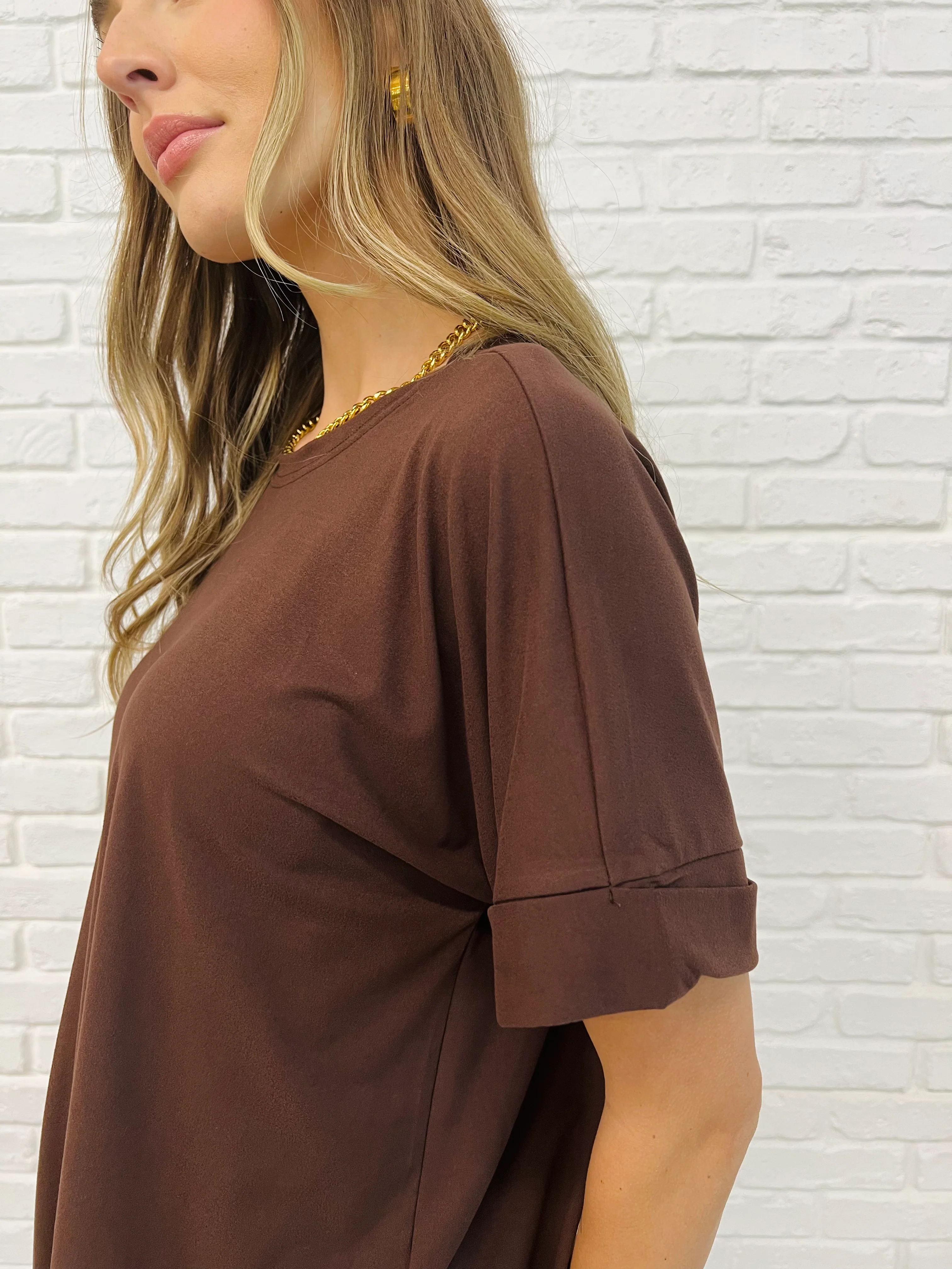 Comfy Cruising Top and Biker Shorts Set in Mahogany - 3/5/2025 - Image 3
